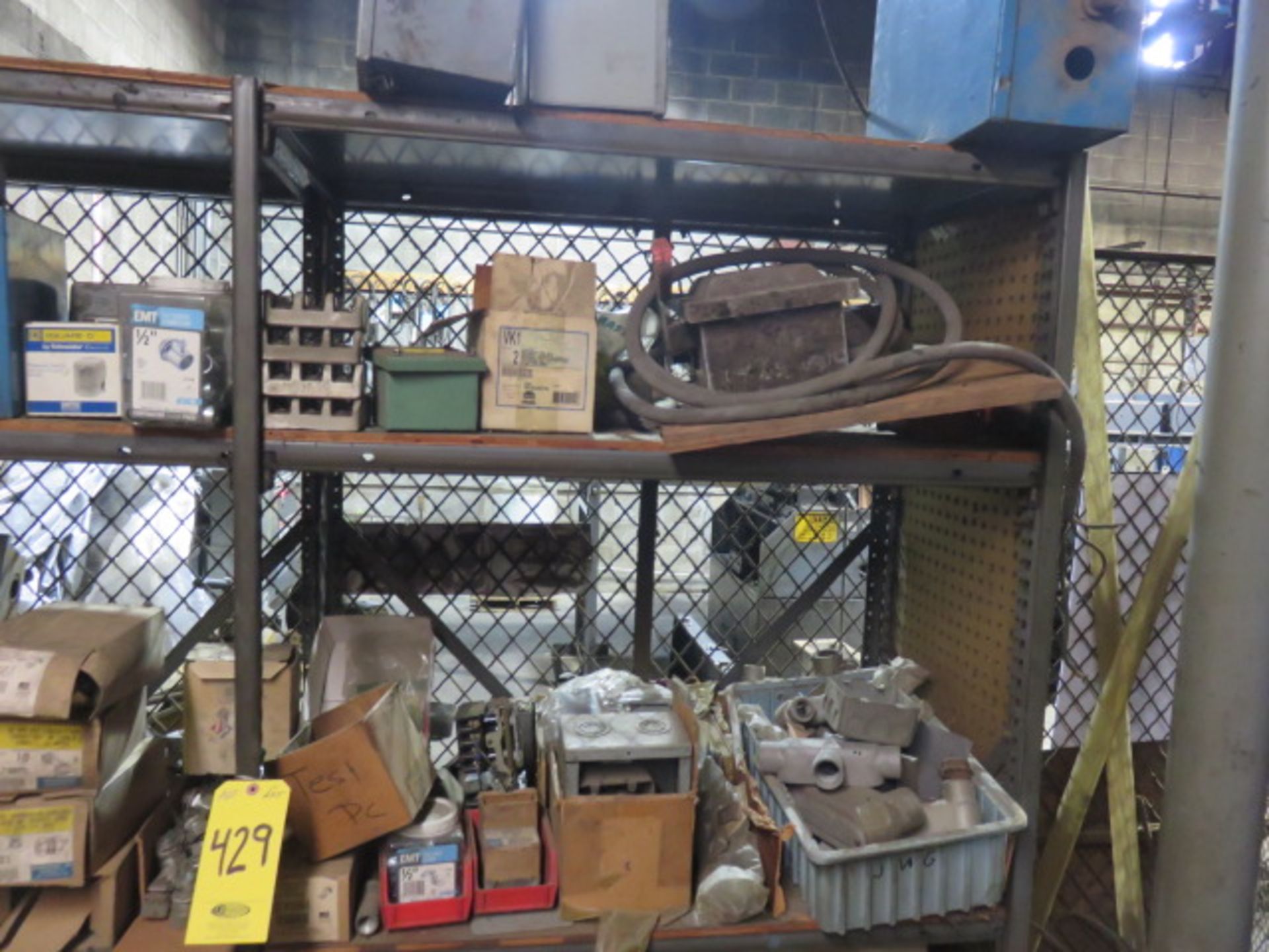 (2) SECTIONS OF ASSORTED ELECTRICAL SUPPLIES (UNDER MEZZANINE) - Image 5 of 6