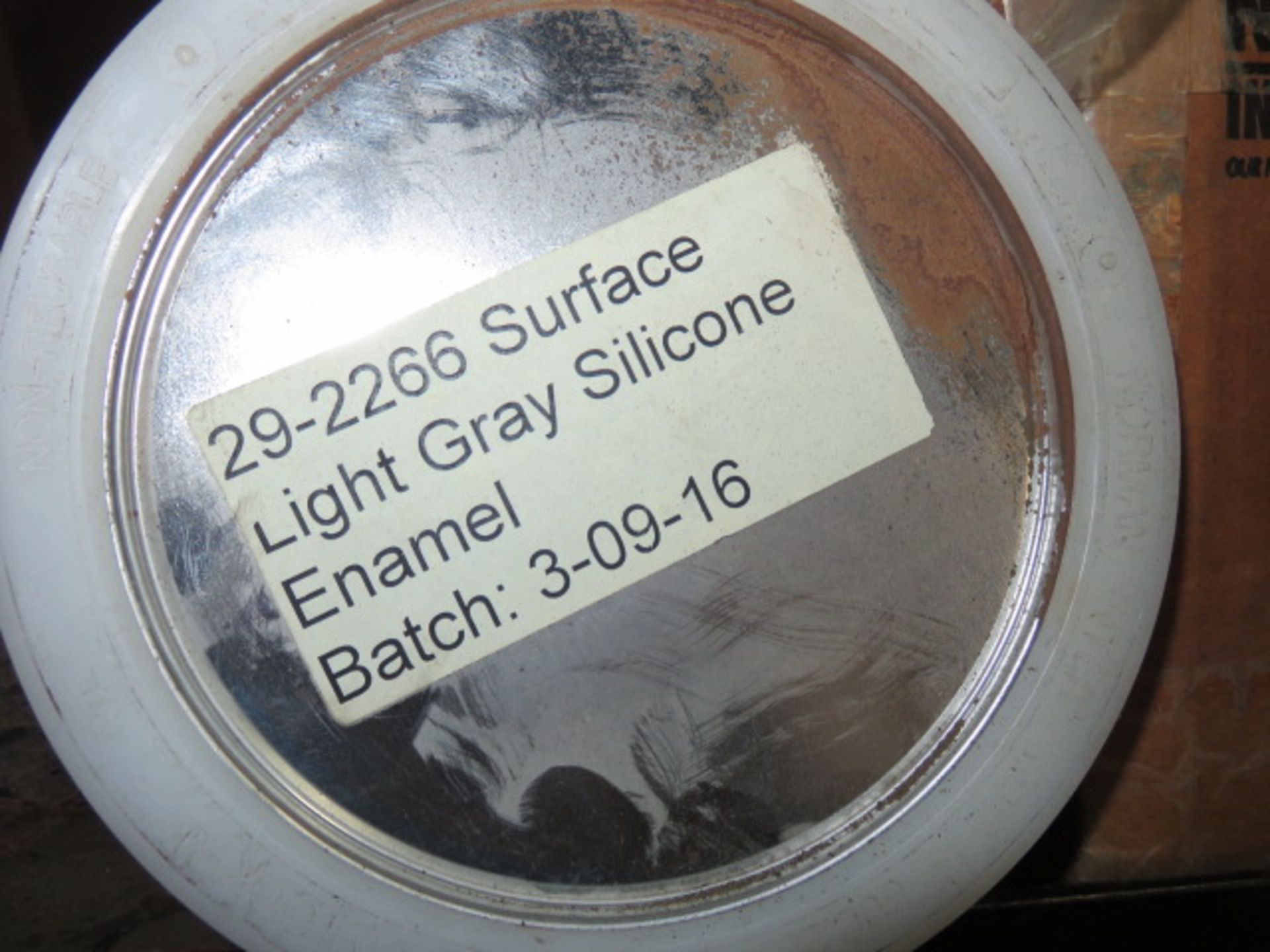 (4) GALLONS OF GRAY SILICONE ENAMEL - Image 2 of 2