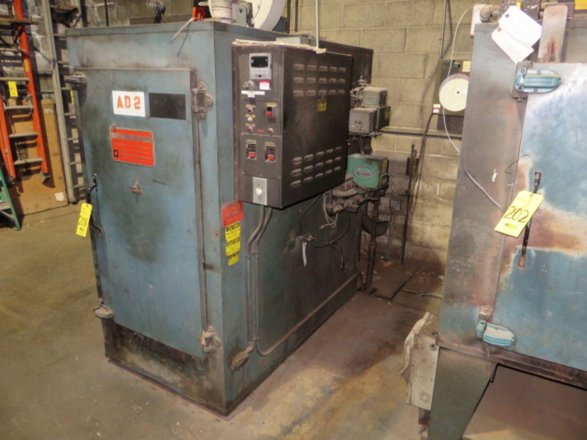 GRIEVE VB-850 NATURAL GAS TEMPERING FURNACE, S/N 8152, 350,000 BTU, 850 DEGREE F - Image 4 of 5