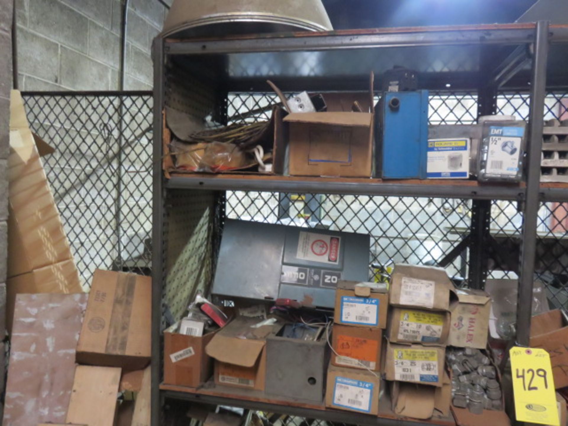 (2) SECTIONS OF ASSORTED ELECTRICAL SUPPLIES (UNDER MEZZANINE) - Image 2 of 6