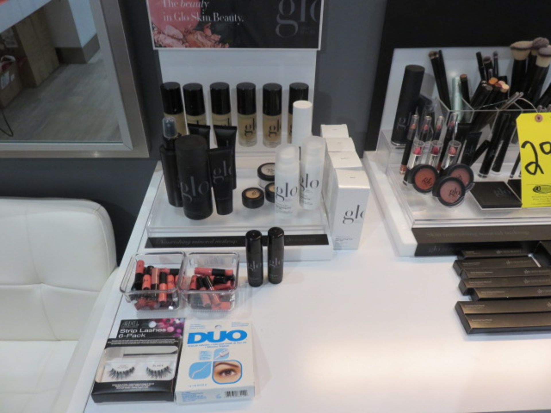 ASSORTED GLO MAKE-UP-KITS, TINTS, LIPSTICKS AND GLOSS, MASCARA PRIMER, PENCILS, BRUSHES AND MORE... - Image 3 of 9