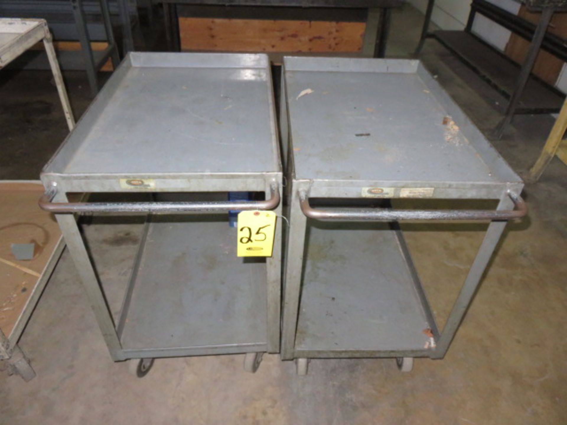 (2) METAL SHOP CARTS