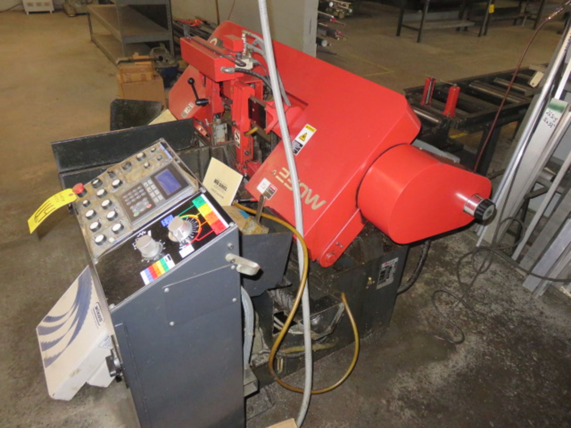 2008 AMADA HFA250W NC FULL AUTOMATIC BAND SAW, S/N 25230096, 12 IN X 10 IN, .5 IN – 10 IN ROUND... - Image 6 of 8
