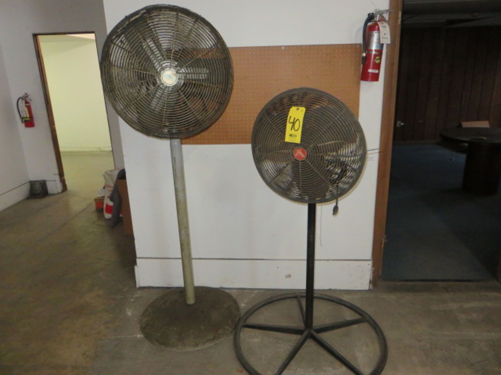 (2) PEDESTAL SHOP FANS