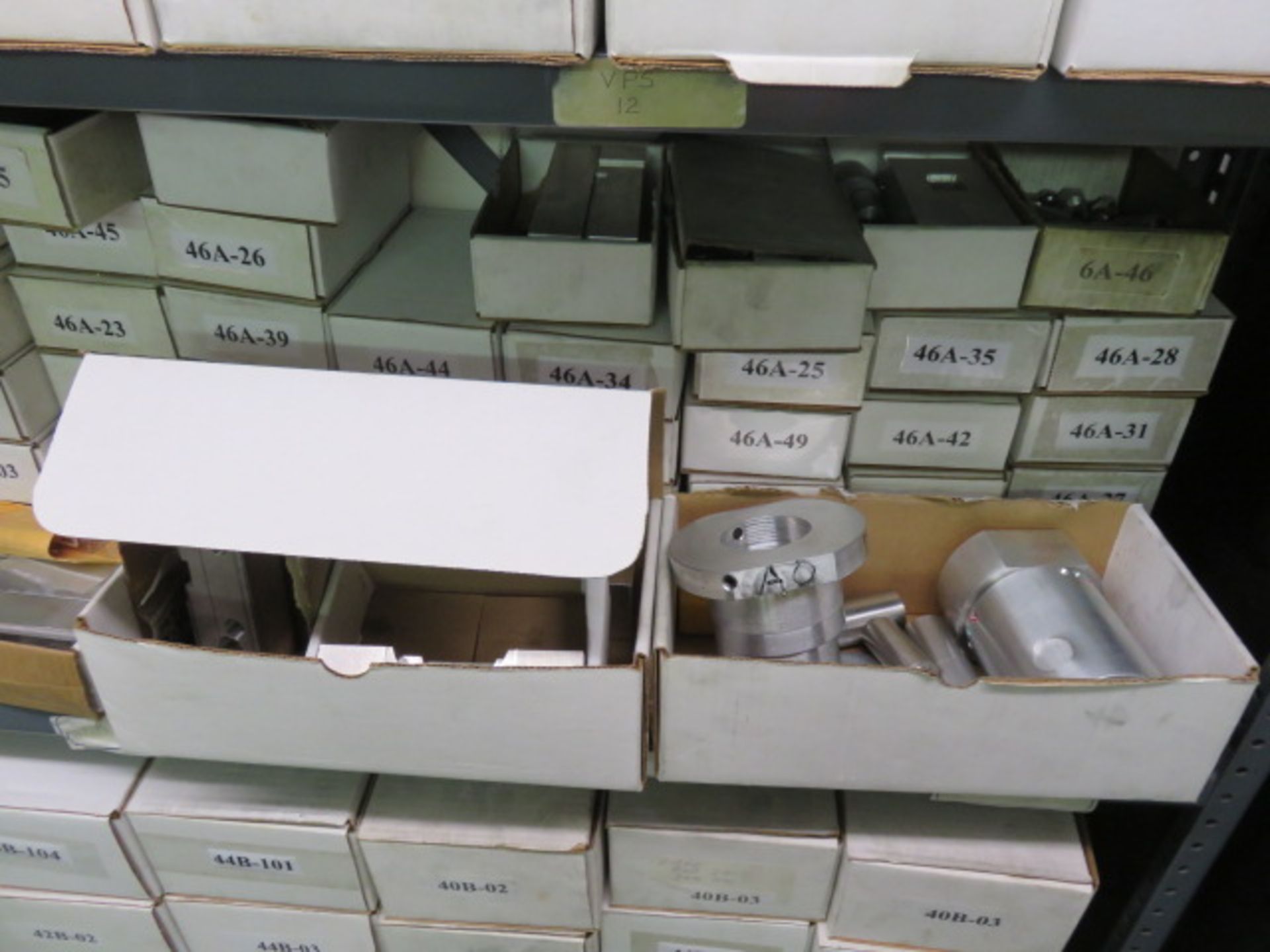 ASSORTED ALUMINUM IN BOXES & TRASH CAN (SHELVES NOT INCLUDED) - Image 6 of 12