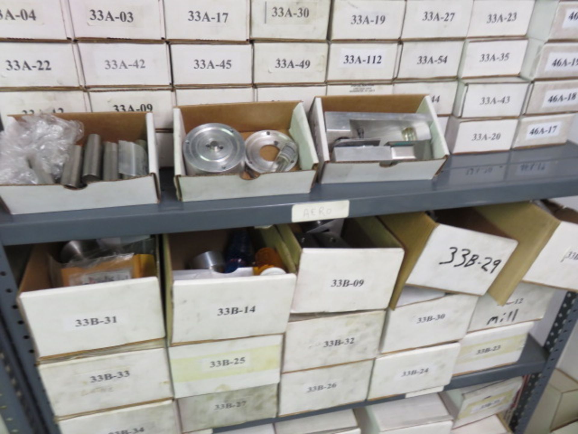 ASSORTED ALUMINUM IN BOXES & TRASH CAN (SHELVES NOT INCLUDED) - Image 11 of 12