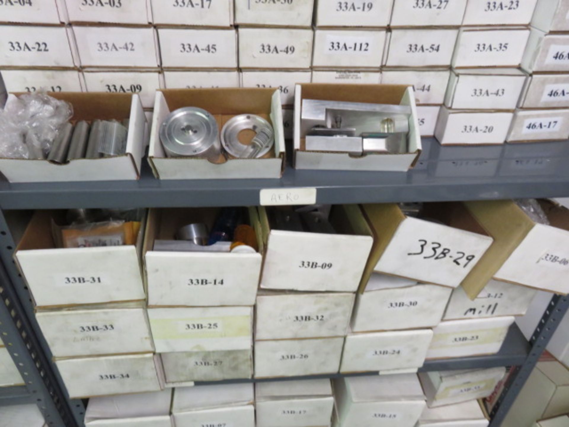 ASSORTED ALUMINUM IN BOXES & TRASH CAN (SHELVES NOT INCLUDED) - Image 7 of 12