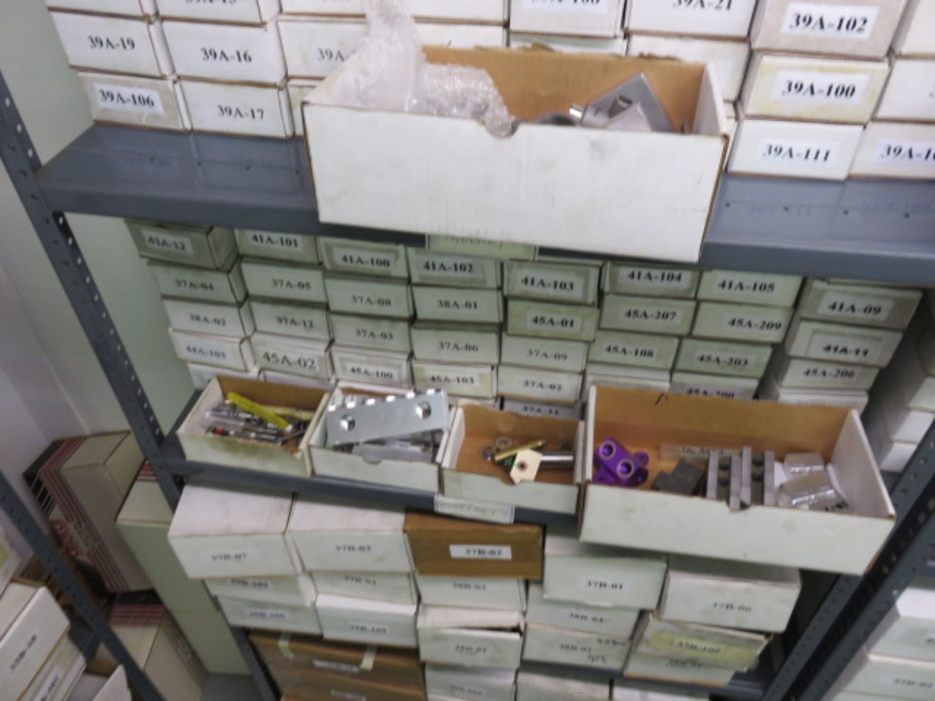 ASSORTED ALUMINUM IN BOXES & TRASH CAN (SHELVES NOT INCLUDED) - Image 9 of 12