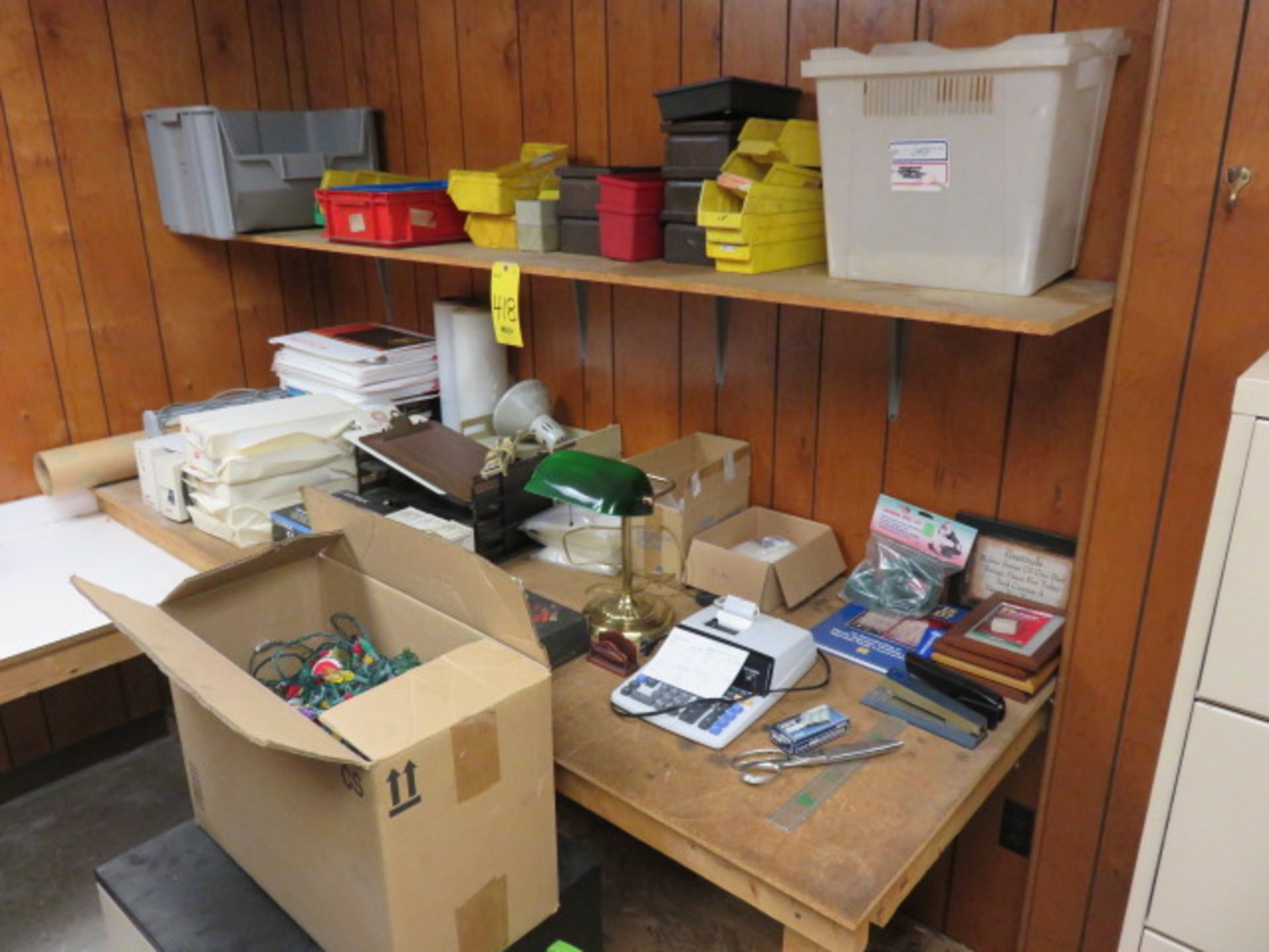 ASSORTED OFFICE AND PACKING SUPPLIES AND CHRISTMAS LIGHTS - Image 6 of 6