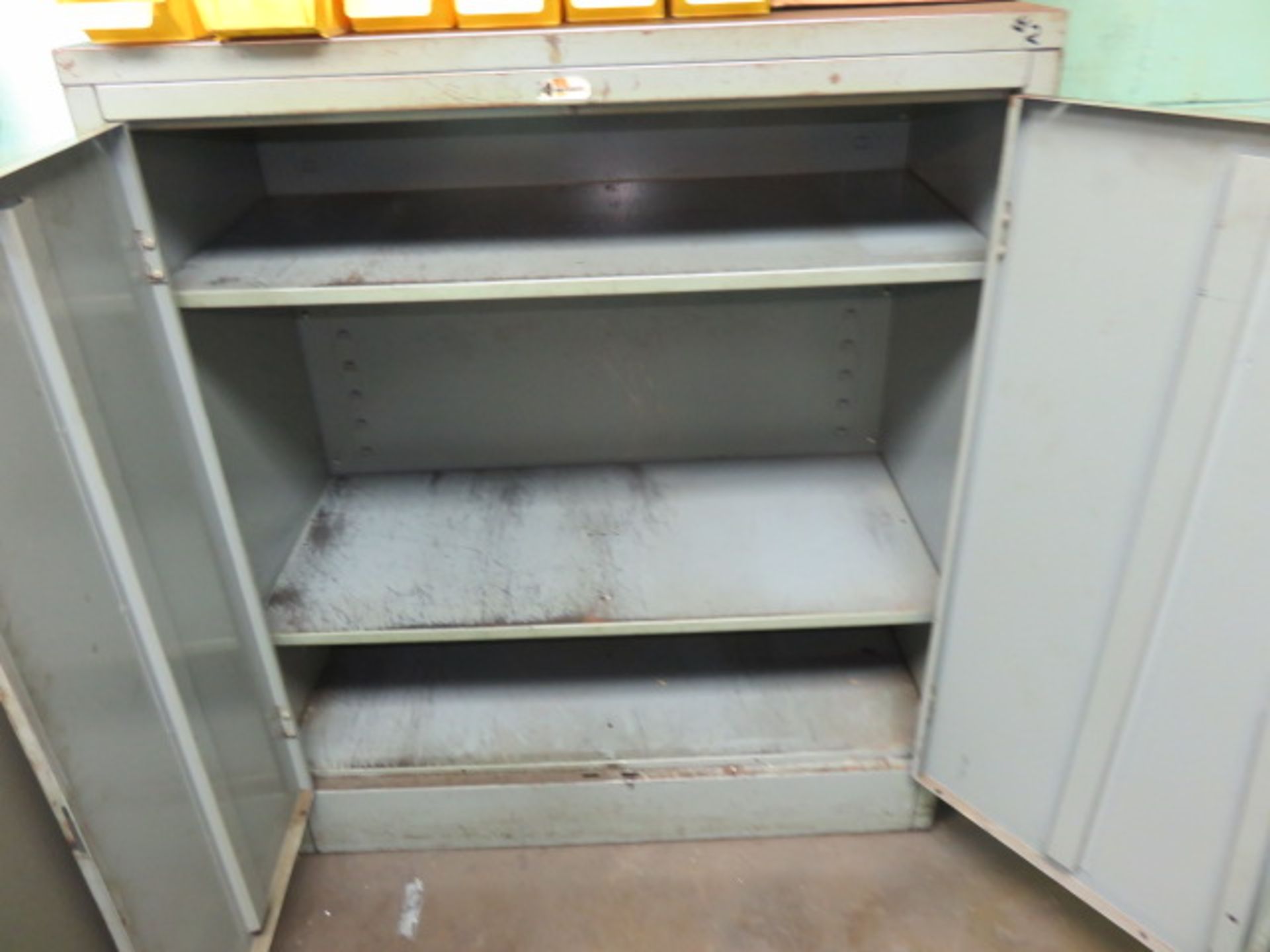 STATIONARY SHOP CABINET AND TWO DOOR SUPPLY CABINET - Image 4 of 4