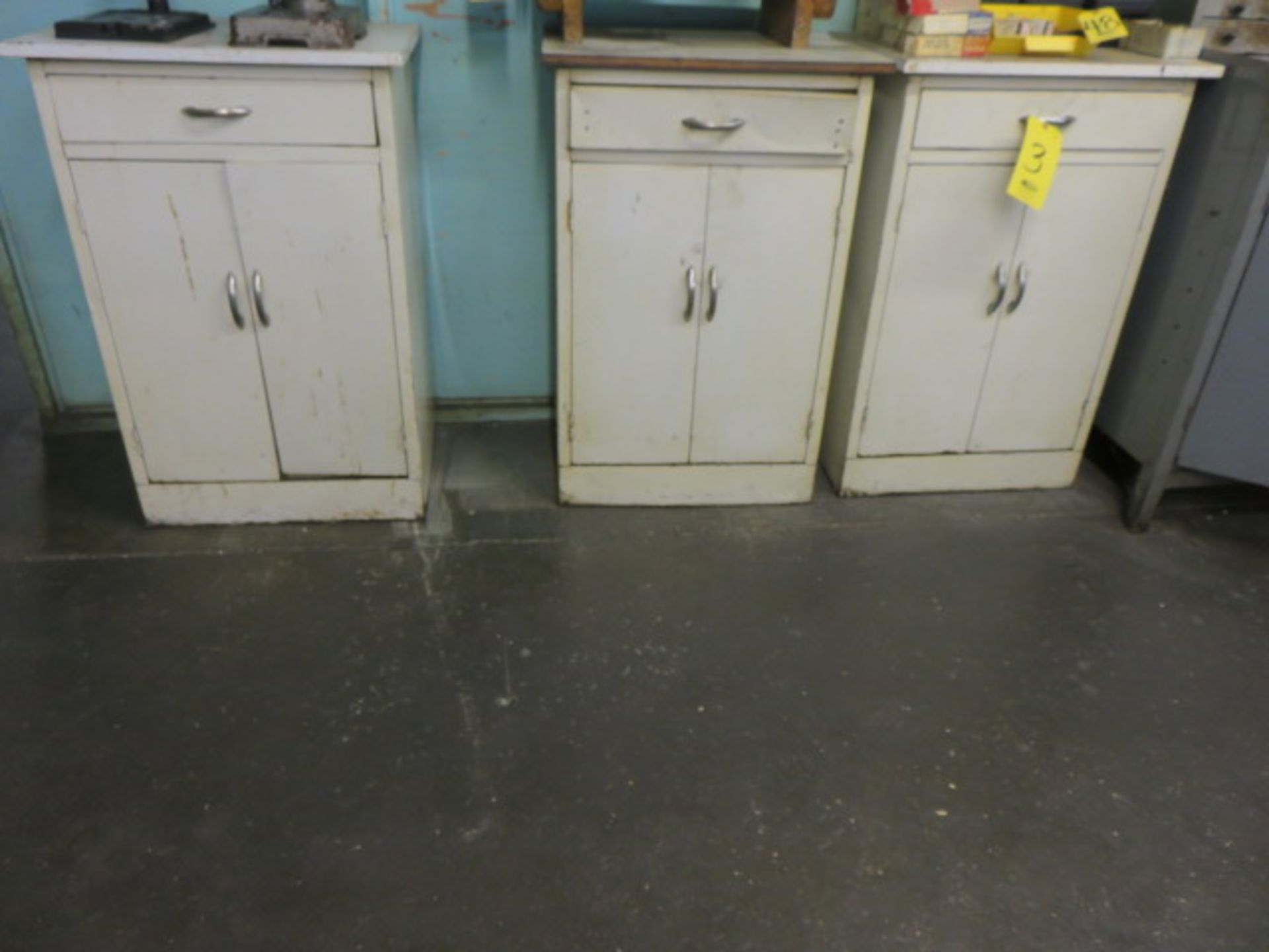 (5) METAL UTILITY CABINETS