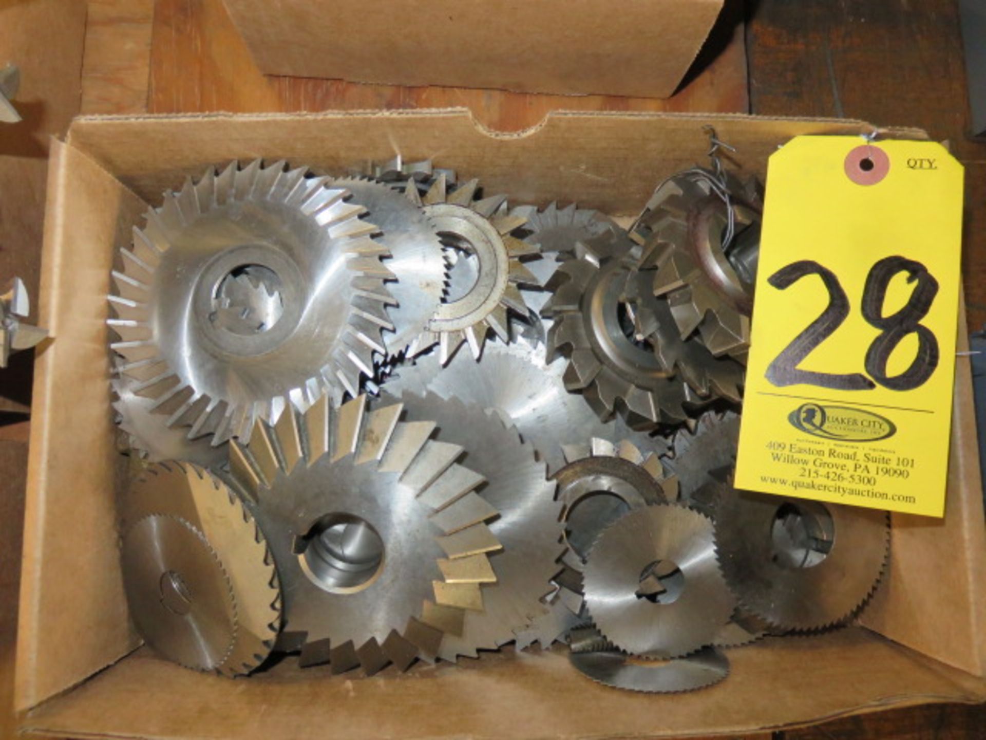 ASSORTED SLITTING SAWS AND MILLING CUTTERS