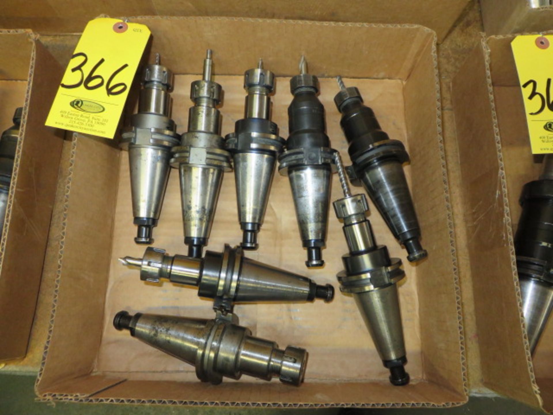 (8) CAT 40 COLLET CHUCK TOOL HOLDERS
