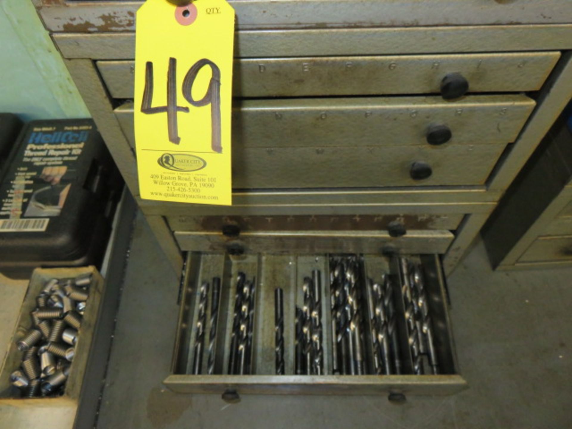 (3) ASSORTED DRILL CABINETS WITH NUMBER, LETTER AND FRACTION DRILLS - Image 11 of 11