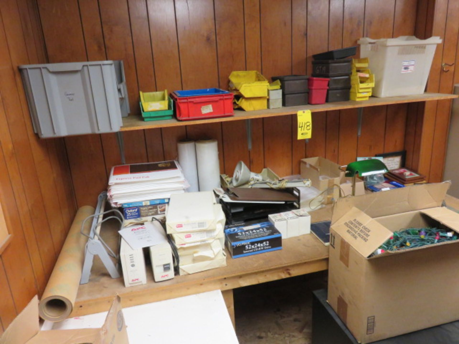 ASSORTED OFFICE AND PACKING SUPPLIES AND CHRISTMAS LIGHTS - Image 5 of 6