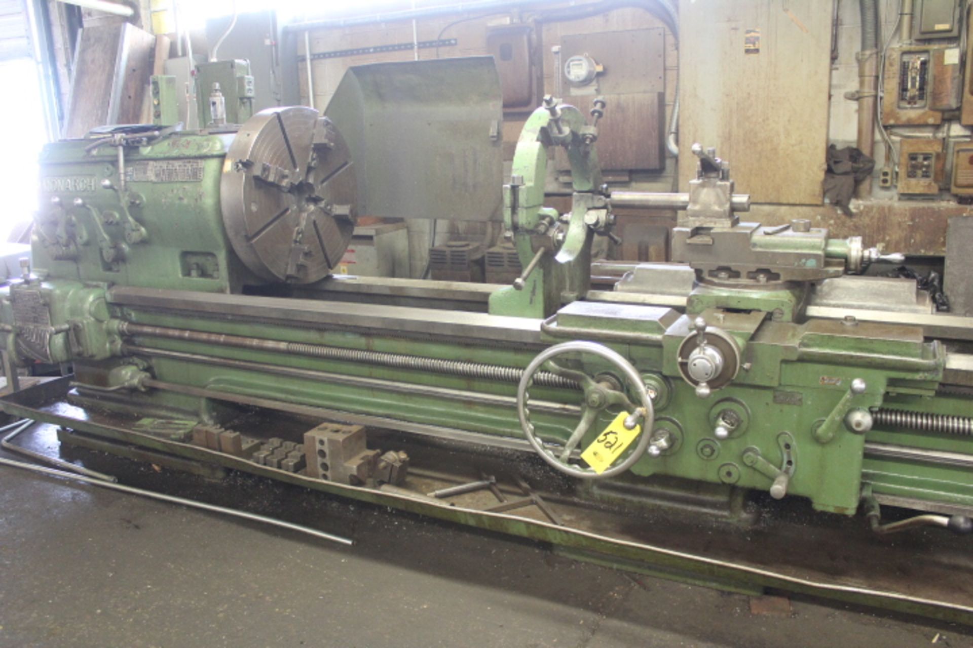 MONARCH 27N ENGINE LATHE, S/N 10130, 30.5 IN. X 132 IN., SS 6-303 RPM, 3-1/8 IN. SPDL BORE, D1-8 SPD - Image 6 of 6