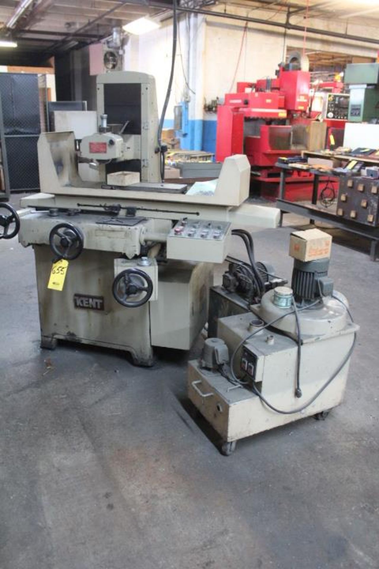KENT CGS-250AHD AUTO HYDRAULIC SURFACE GRINDER, S/N 85050406, INCREMENTAL DOWN FEED, 6 IN. X 18 IN.