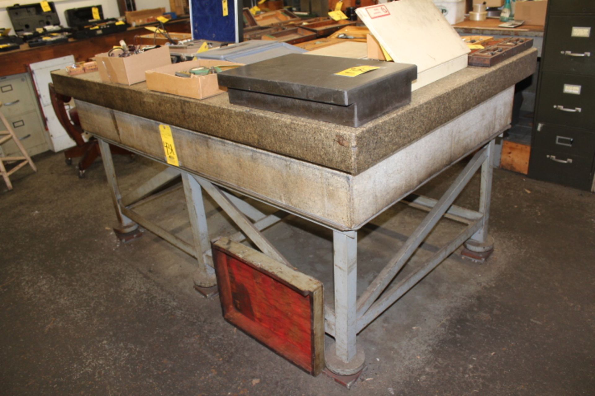 OTTAVINO 48 IN. X 72 IN. X 12 IN. PRECISION GRANITE SURFACE PLATE WITH IRON STAND (Loading Fee $200