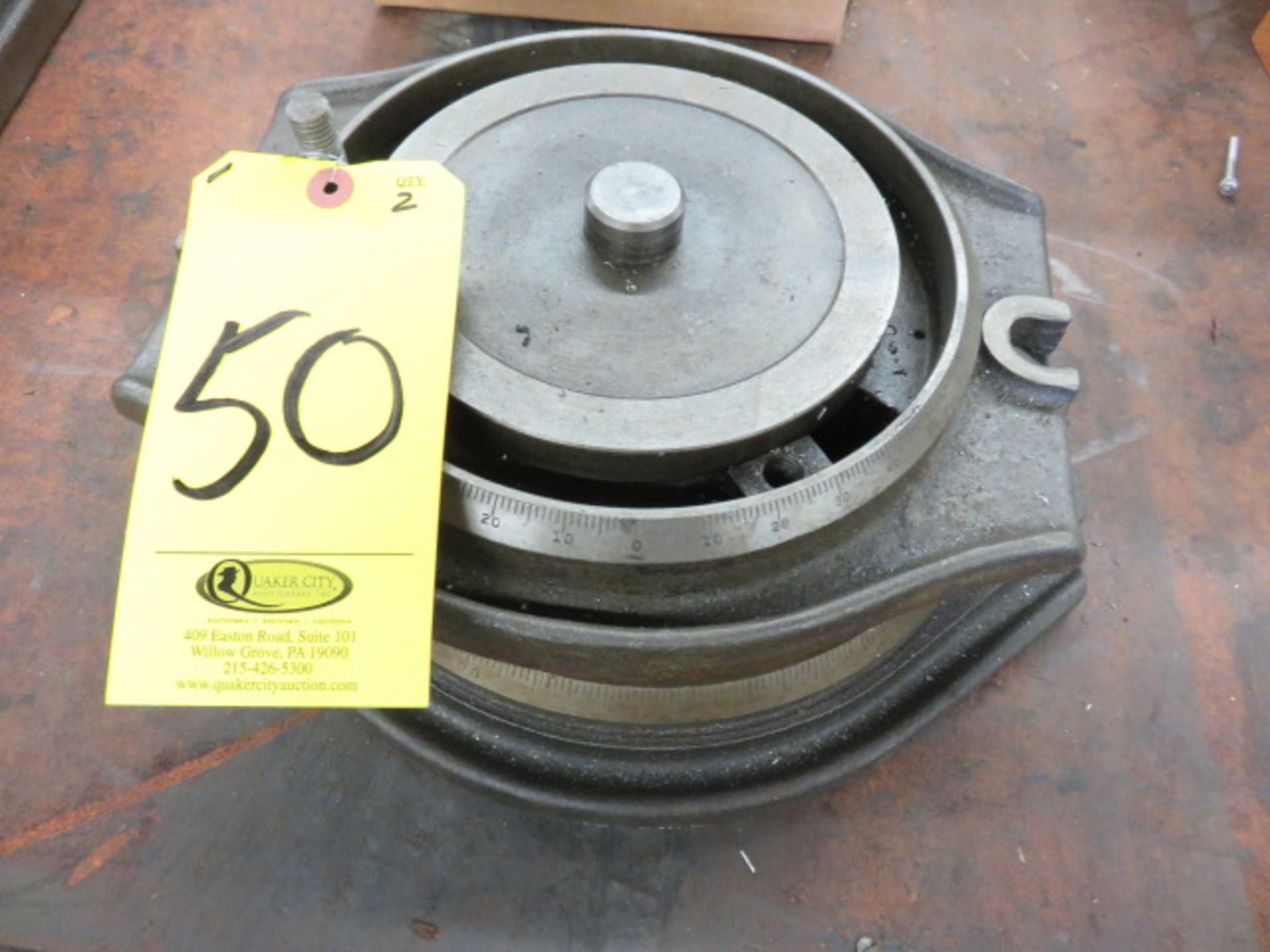 (2) MILLING VISE SWIVEL PLATES