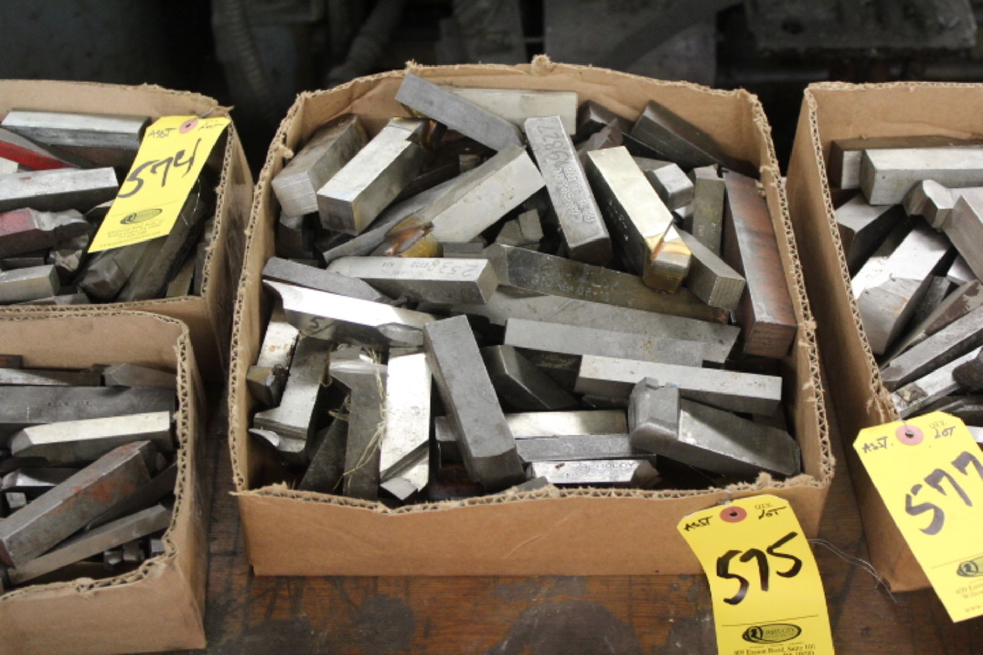 ASSORTED CARBIDE TIPPED TOOL STEEL