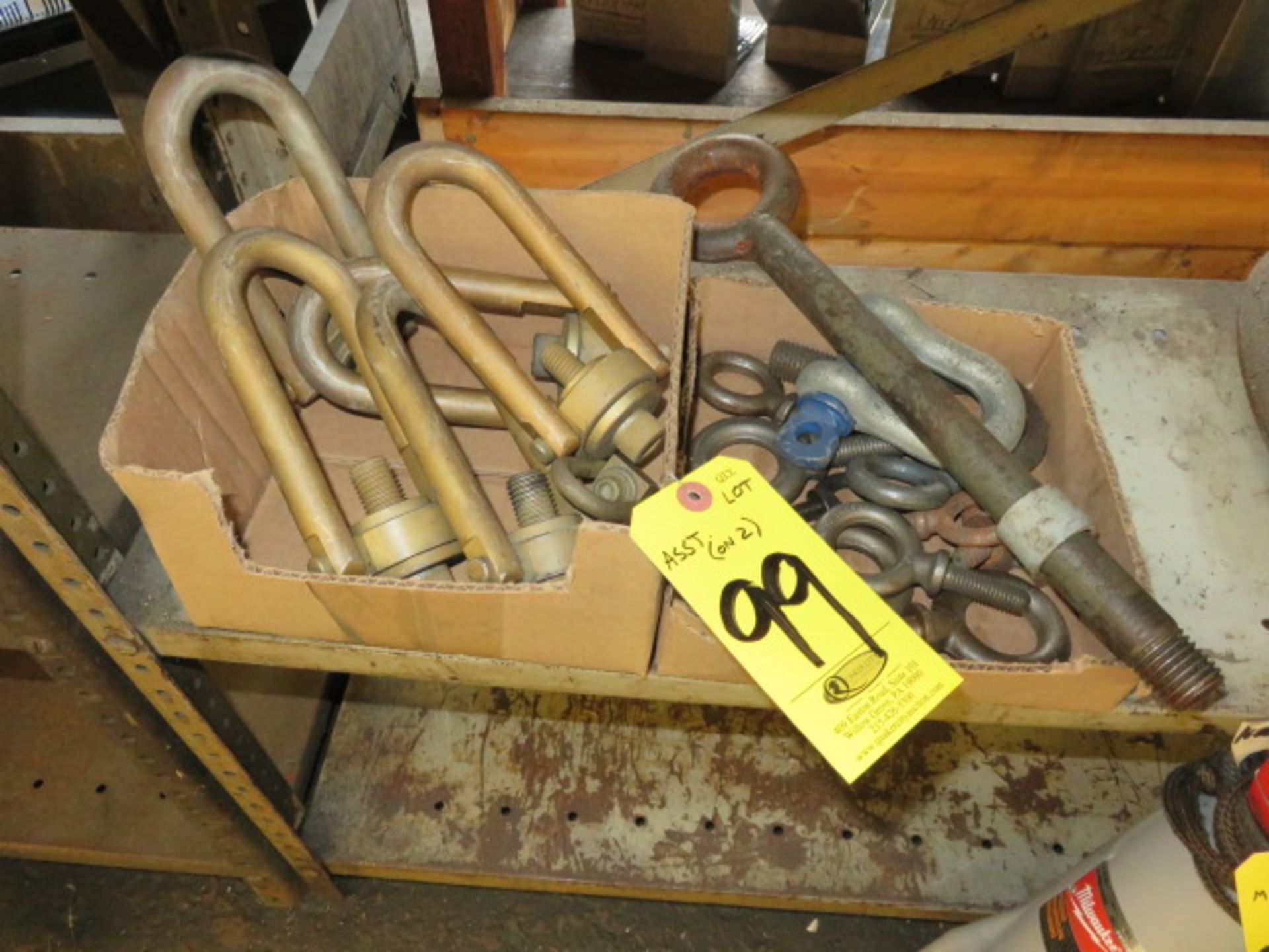 ASSORTED LIFTING RINGS AND EYE BOLTS