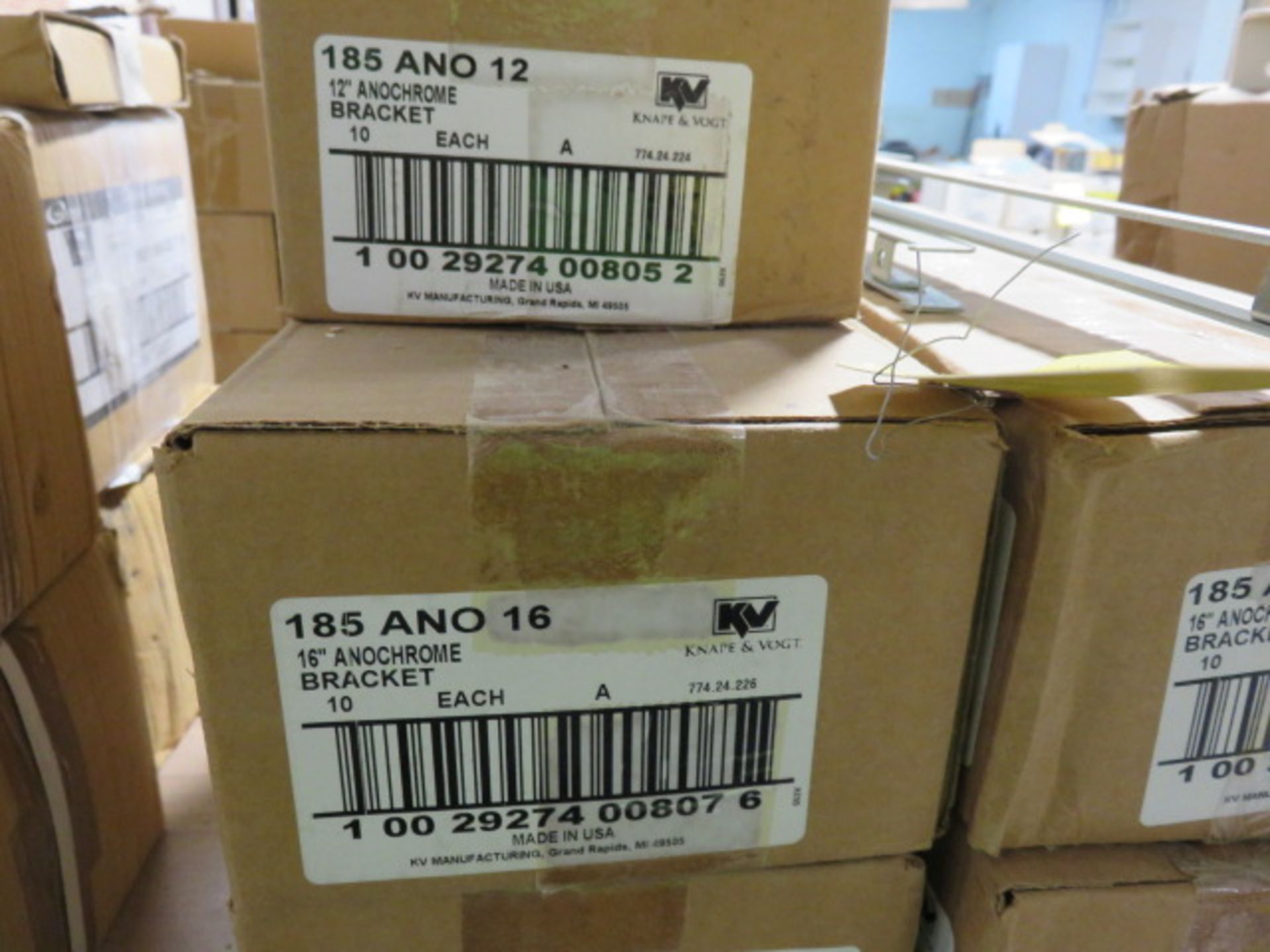 (9) BOXES OF 12 IN. AND 16 IN. ANOCHROME BRACKETS - Image 3 of 3