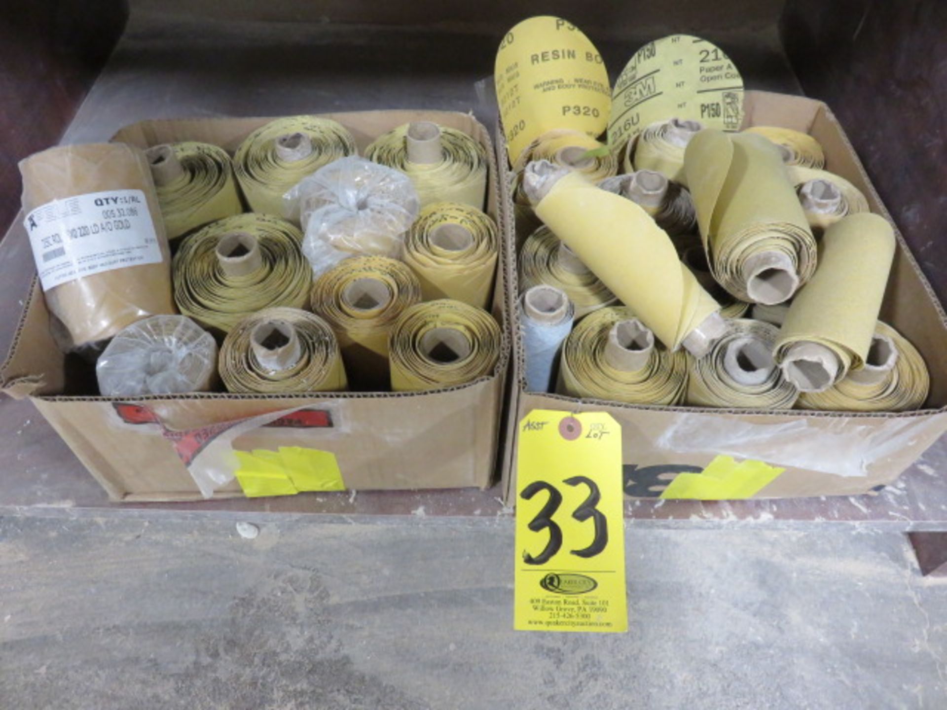 (2) BOXES SANDING DISC ROLLS