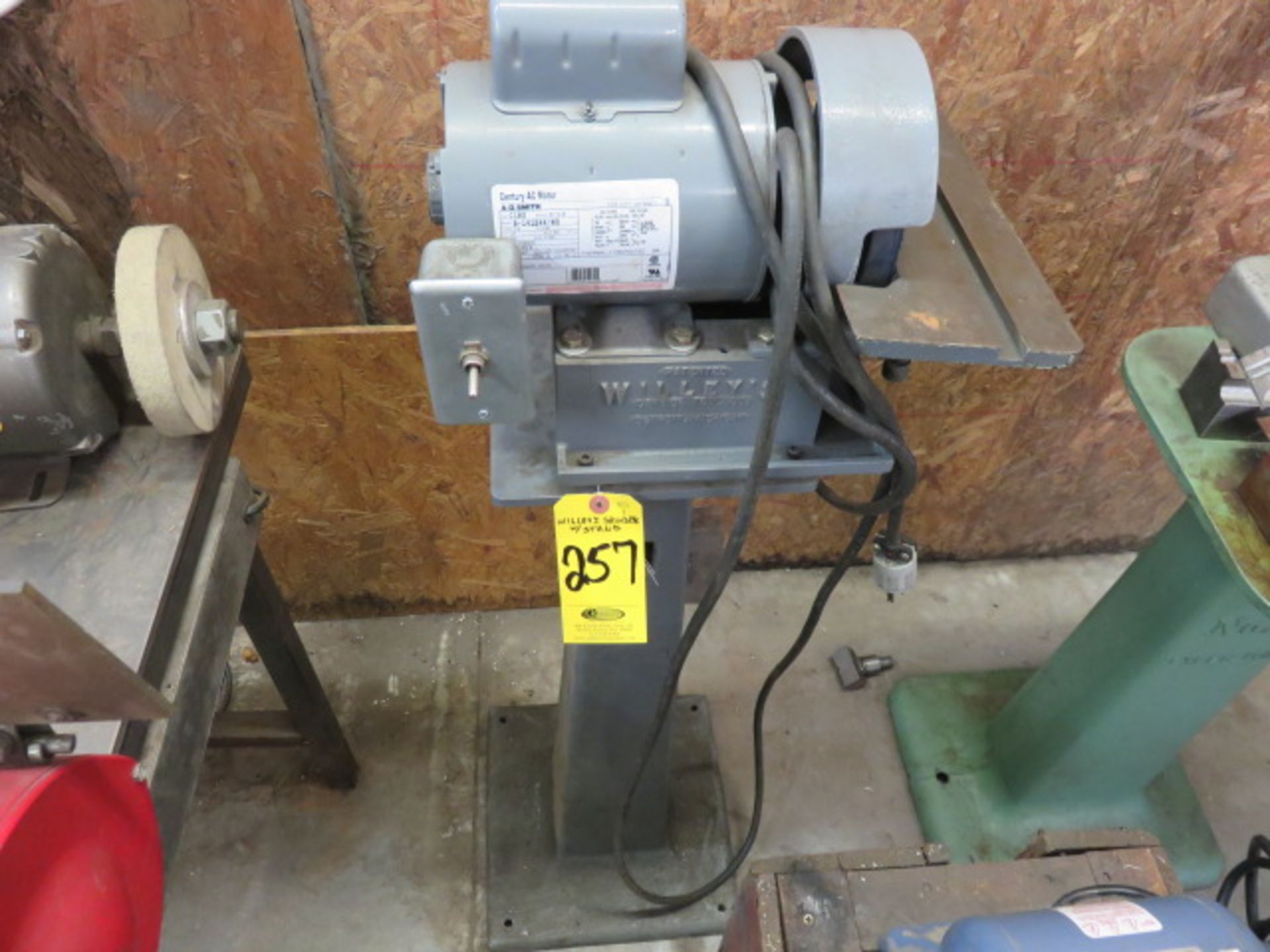 WILLEYS SINGLE END CARBIDE GRINDER WITH STAND