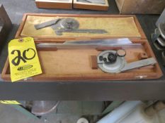 BROWN AND SHARPE BEVEL PROTRACTOR