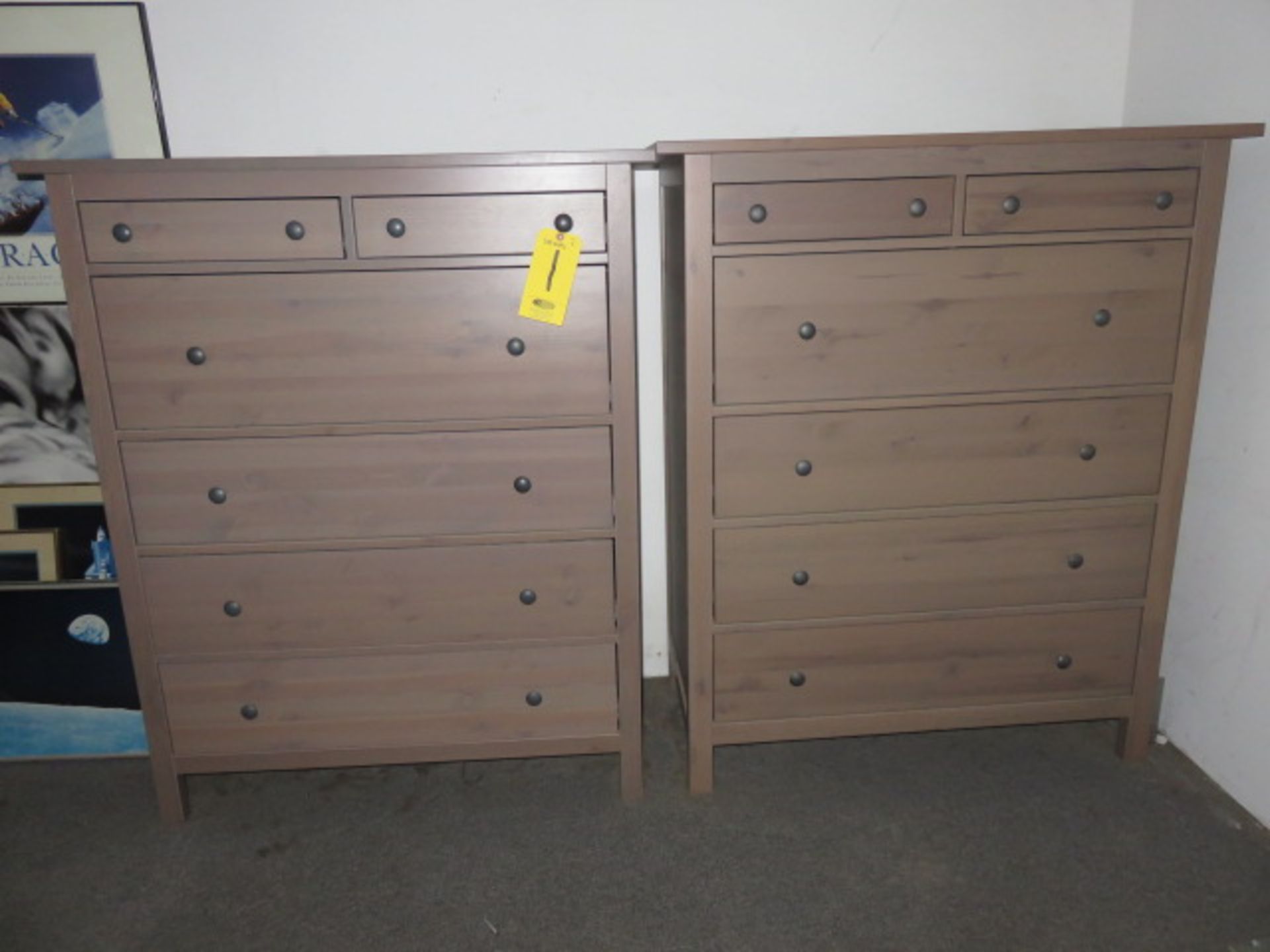 (2) UPRIGHT DRESSERS (ON LOFT - MUST COME DOWN STEPS)