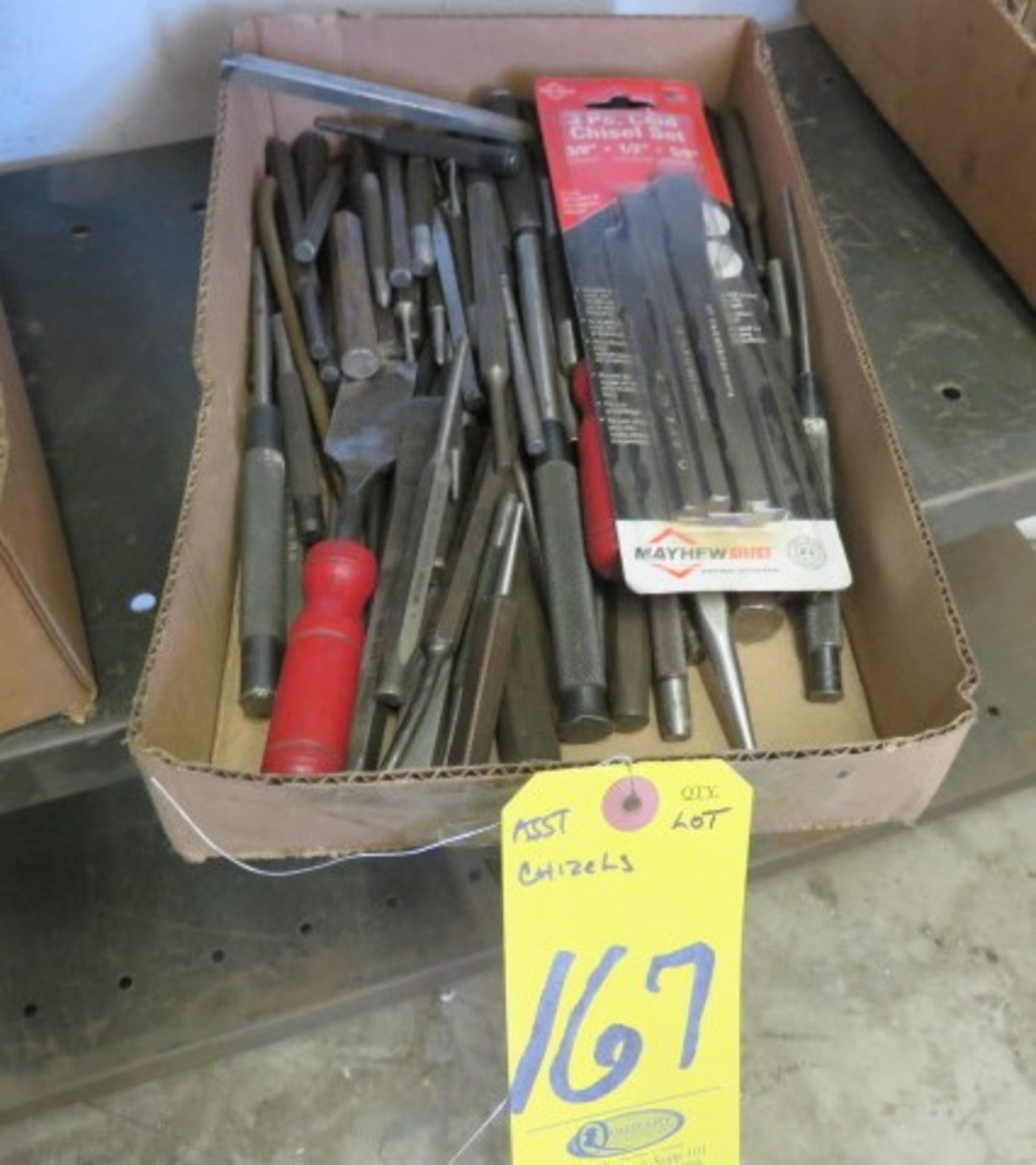 ASSORTED HAND CHISELS AND PUNCHES