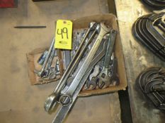 ASSORTED BOX AND OPEN END WRENCHES, SOCKETS
