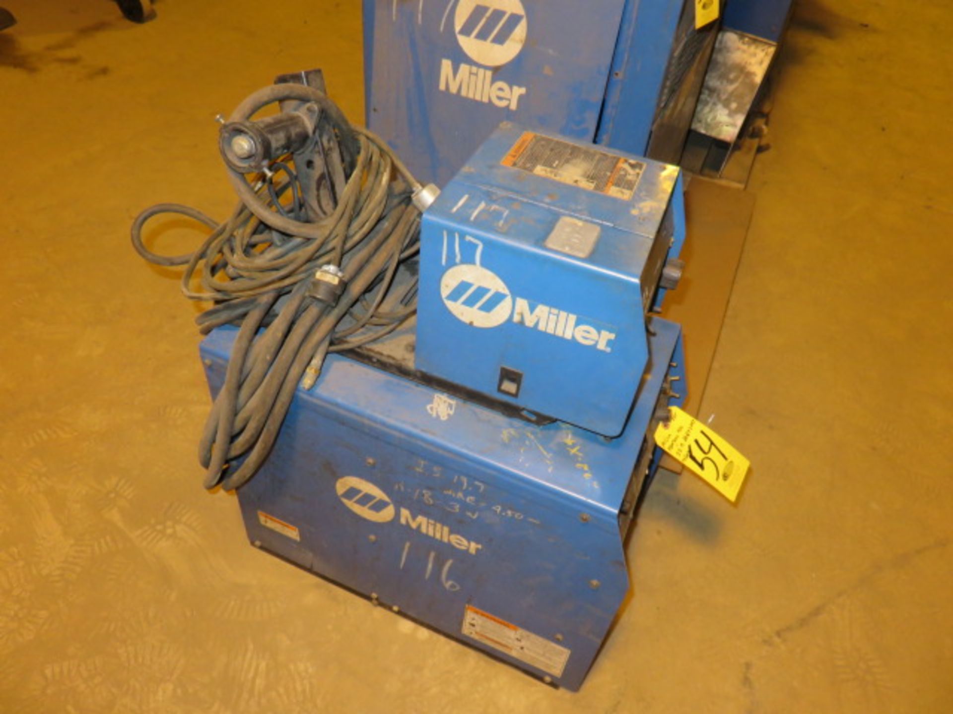MILLER MAXTRON 450 CC/CV DC ARC WELDER S/N KG248051 WITH 22 A 24V WIRE FEEDER, S/N LC5693007,... - Image 4 of 4