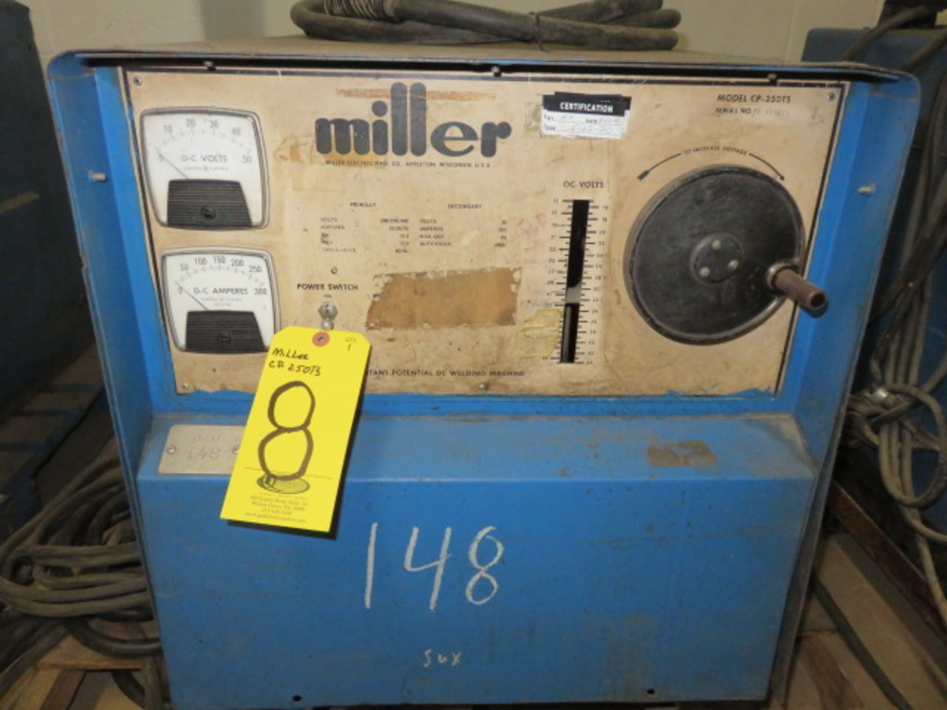 MILLER CP-250TS POWER SUPPLY (TAKEN OUT OF ACTIVE SERVICE-WORKING CONDITION IS UNKNOWN) - Image 3 of 4