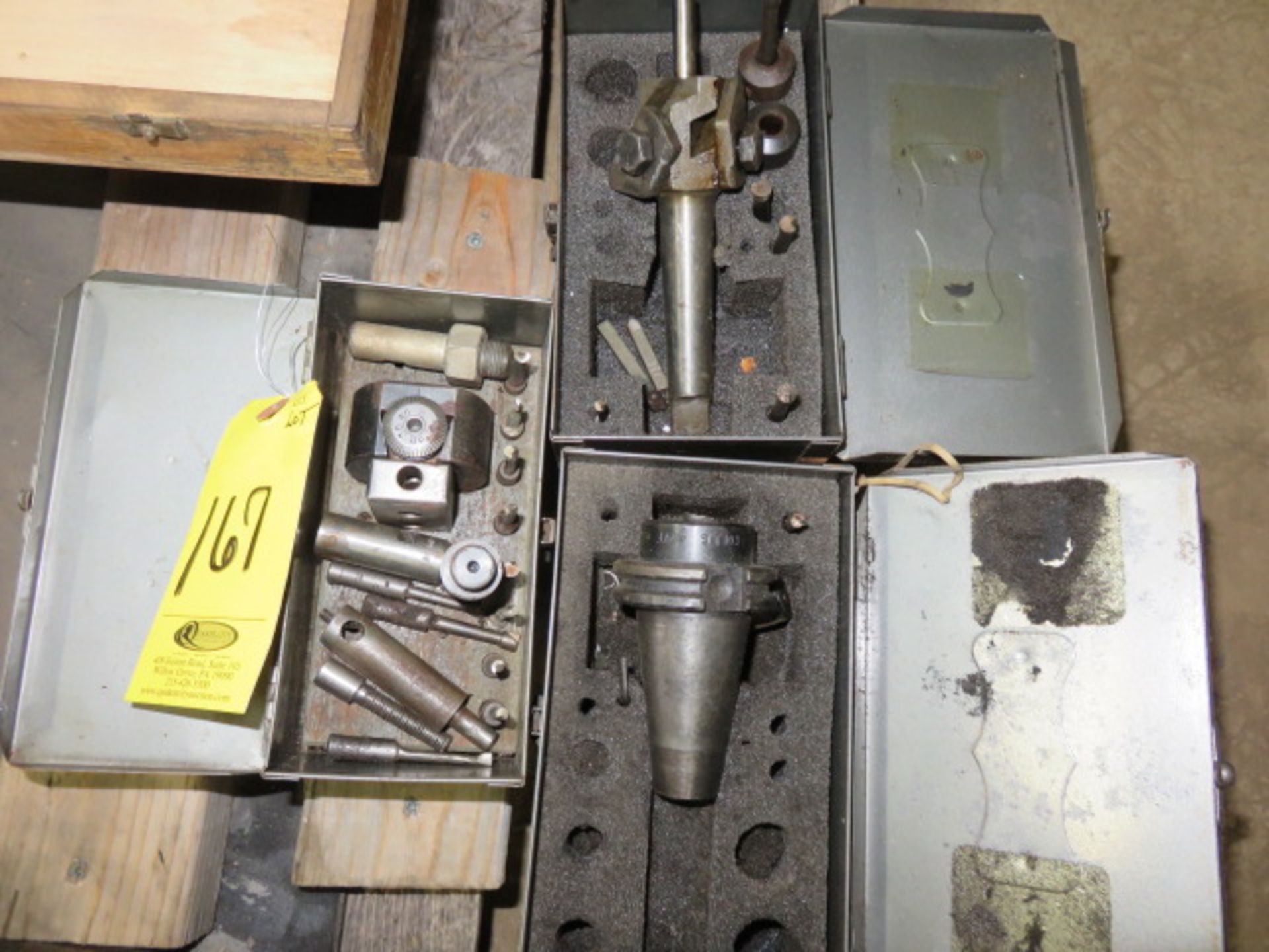 CAT 40 TOOL HOLDER, BORING HEAD AND TOOLING - Image 2 of 2
