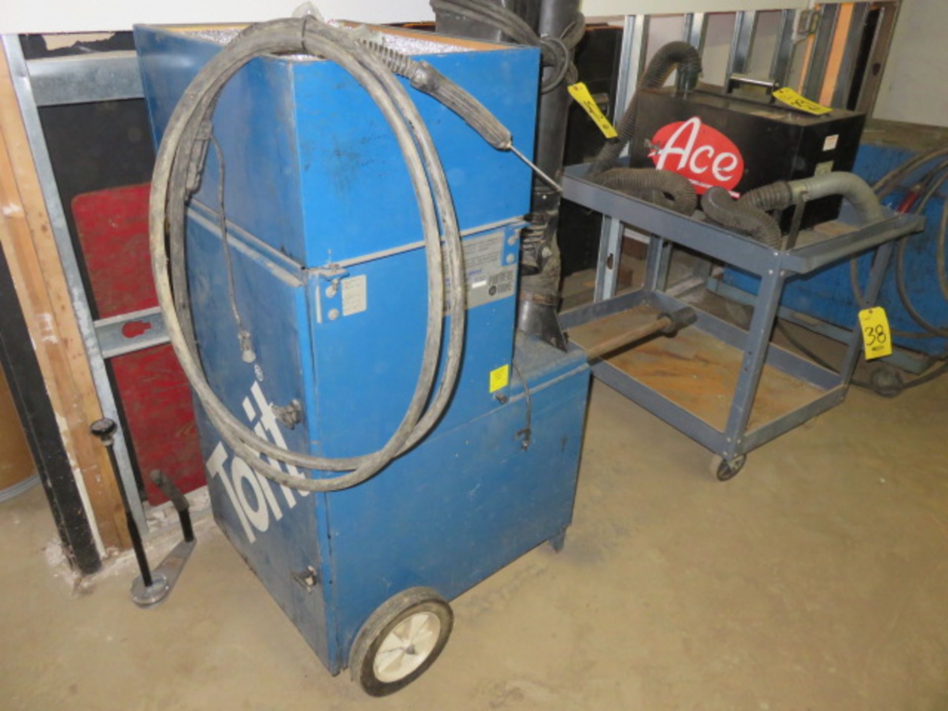 TORIT DONALDSON PORTA-TRUNK FUME COLLECTOR WITH FLEX EXHAUST ARM AND MOBILE BASE - Image 2 of 2