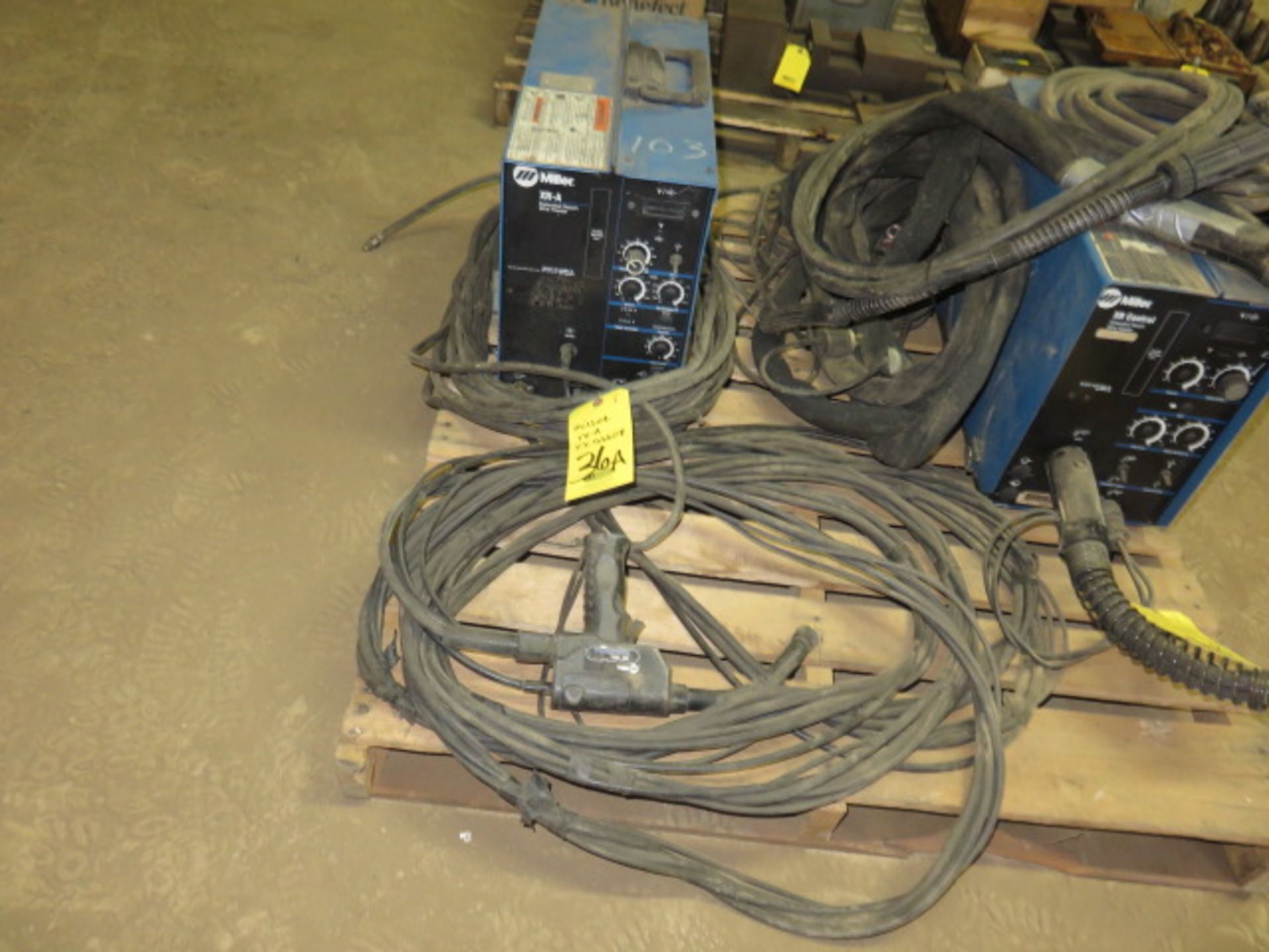 1999 MILLER XR-A EXTENDED REACH WIRE FEEDER, S/N KK1666608 WITH XR 30A GUN - (TAKEN OUT...