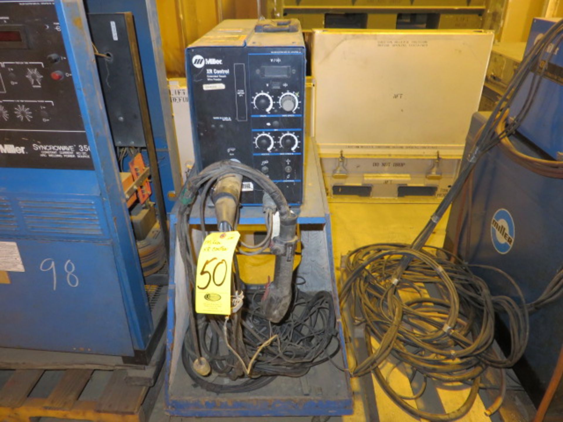 2000 MILLER XR CONTROL EXTENDED REACH WIRE FEEDER, S/N LA105532 - (TAKEN OUT OF ACTIVE SERVICE...