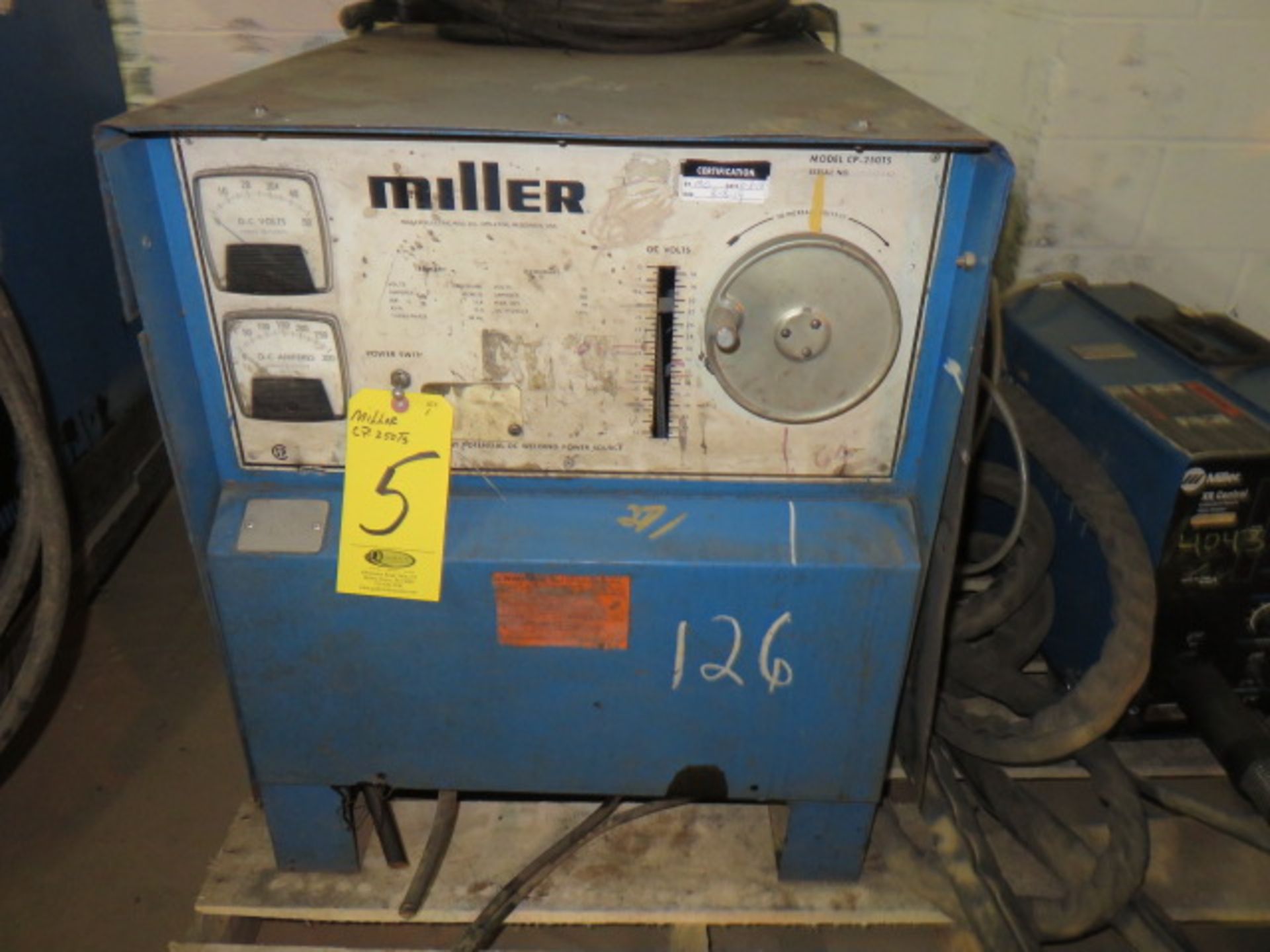 MILLER CP-250TS POWER SUPPLY (TAKEN OUT OF ACTIVE SERVICE-WORKING CONDITION IS UNKNOWN) - Image 2 of 2