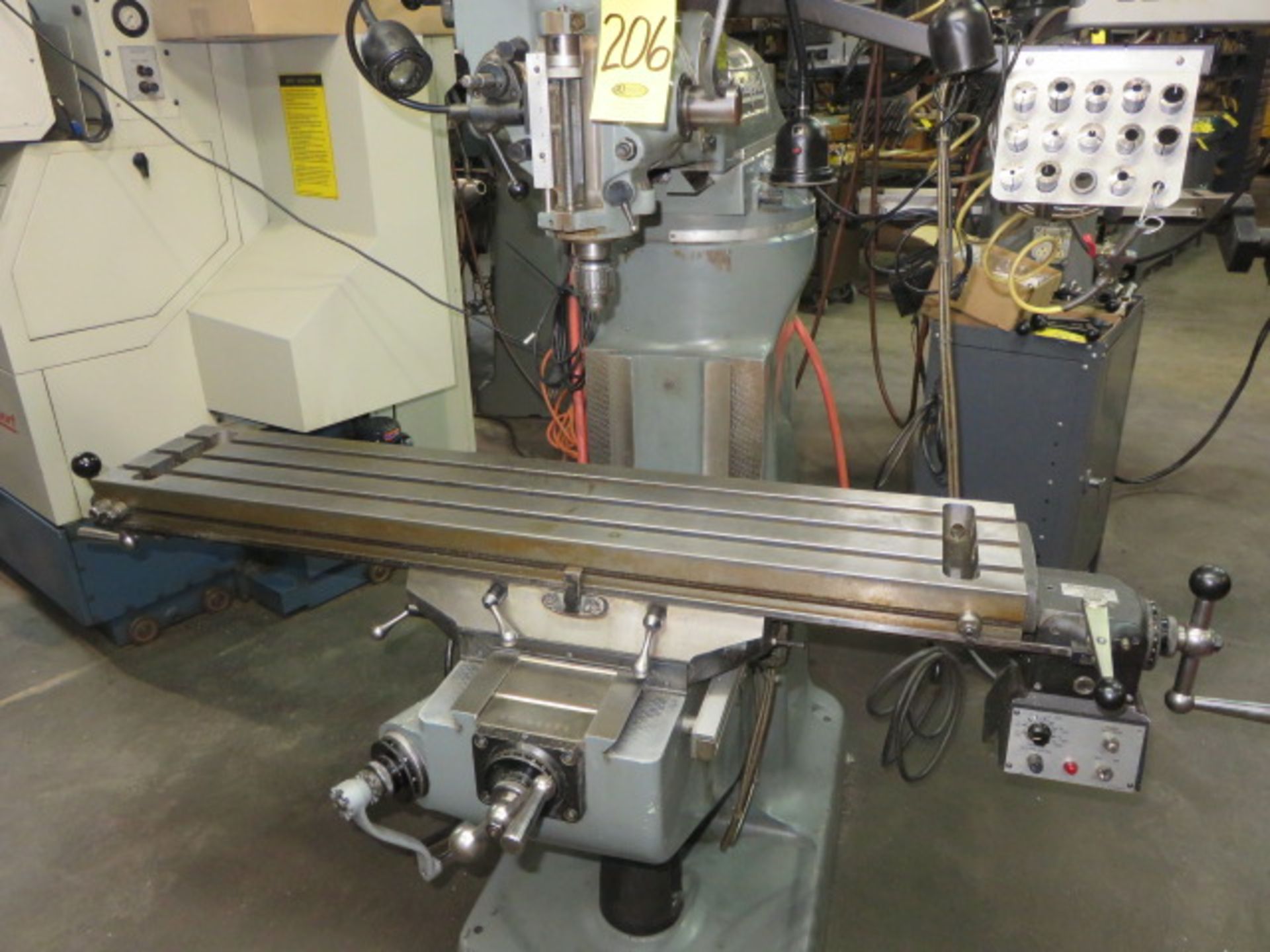 2008 BRIDGEPORT (HARDINGE) 2J VS VERTICAL MILL, S/N HDNG 3926, 2HP, 9 IN. X 48 IN. PF TABLE WITH… - Image 3 of 5