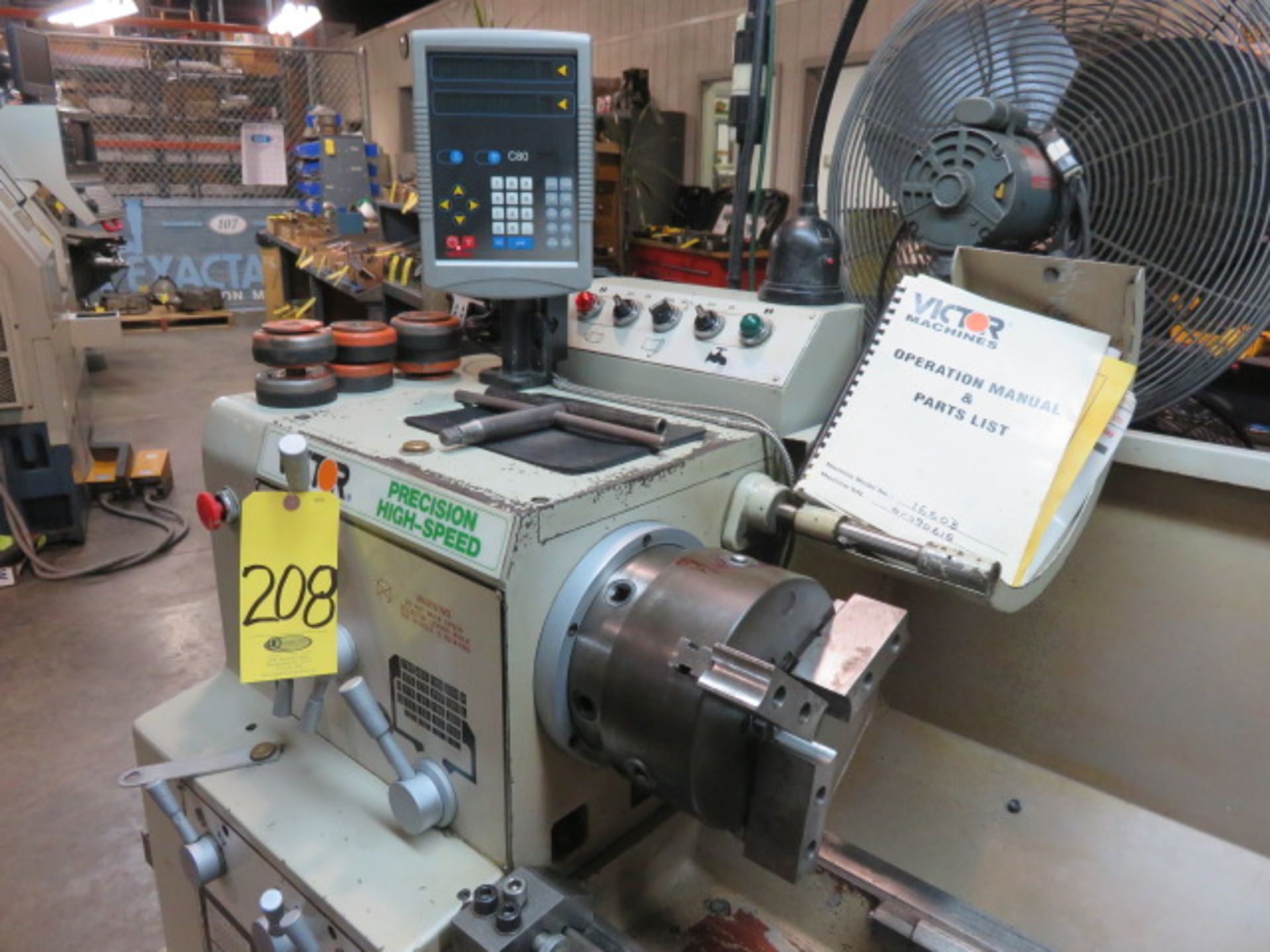 2006 VICTOR 1660B GAP BED ENGINE LATHE, S/N 40090618, NEWALL DRO, 16 IN./23 IN. X 60 IN… - Image 11 of 11