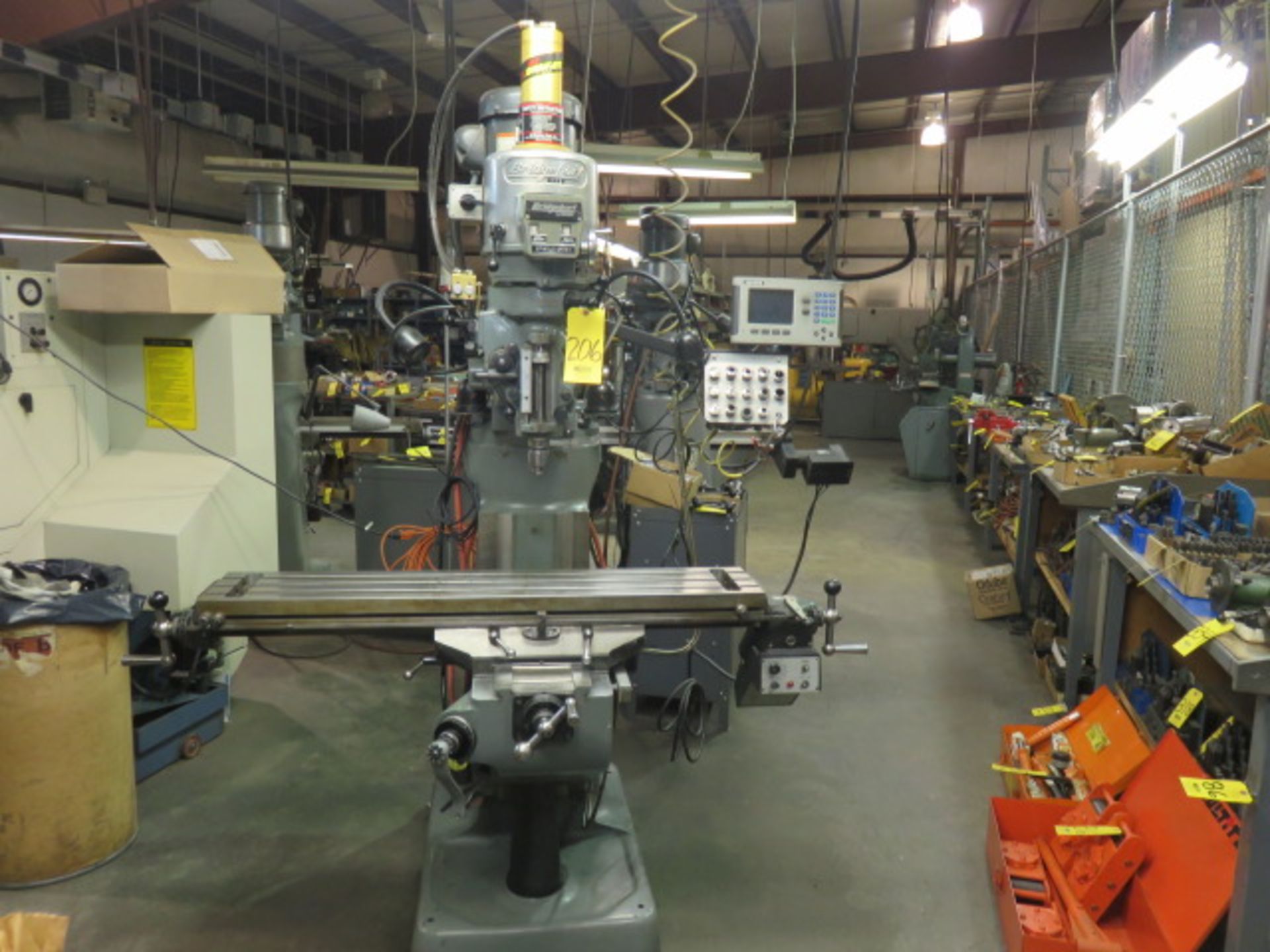 2008 BRIDGEPORT (HARDINGE) 2J VS VERTICAL MILL, S/N HDNG 3926, 2HP, 9 IN. X 48 IN. PF TABLE WITH…