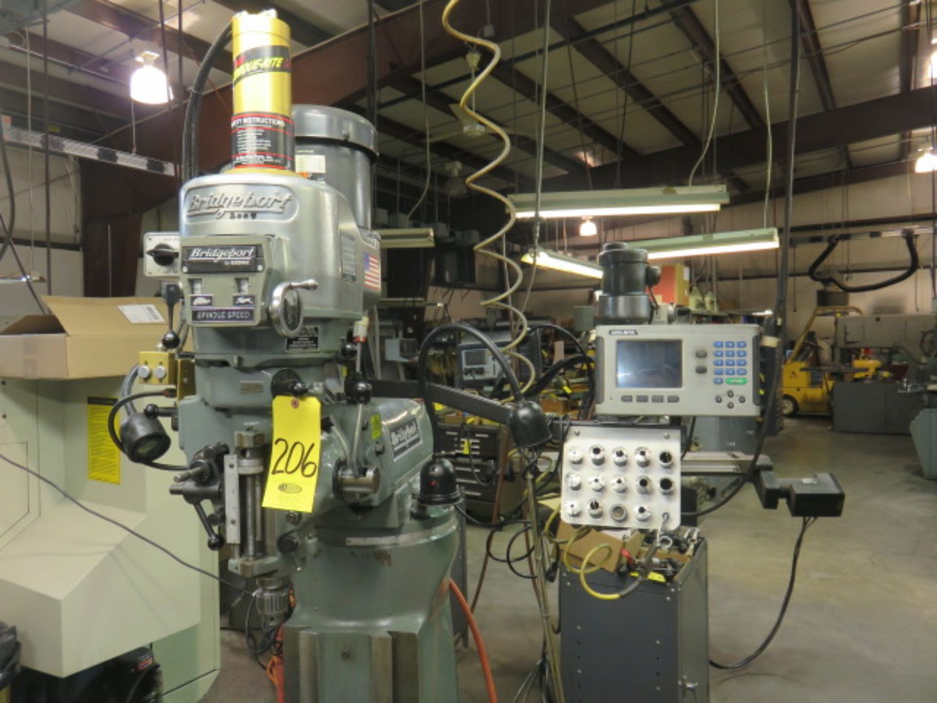 2008 BRIDGEPORT (HARDINGE) 2J VS VERTICAL MILL, S/N HDNG 3926, 2HP, 9 IN. X 48 IN. PF TABLE WITH… - Image 2 of 5