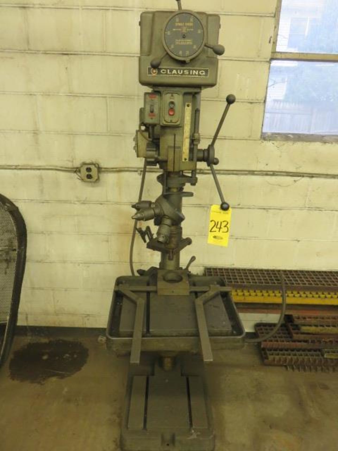 CLAUSING 2275 22 IN. H.D. DRILL PRESS WITH QUADRILL HEAD…