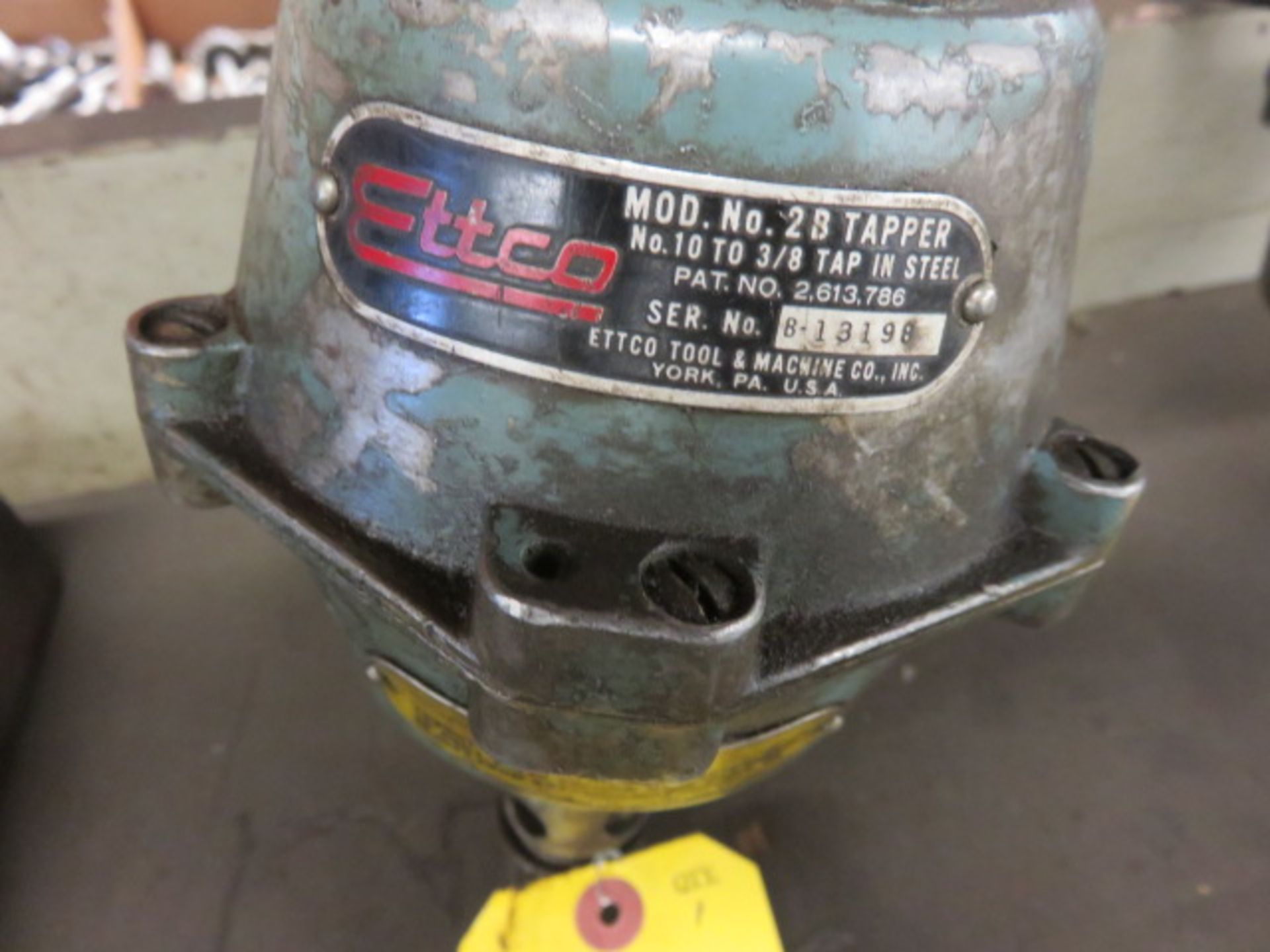 ETTCO NO. 2B TAPPING HEAD WITH MORSE TAPER - Image 2 of 2