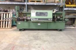 2000 BRANDT OPTIMAT KD 67C SINGLE SIDED EDGE BANDER, S/N 0-261-02-7779, THICKNESS 0.4-8MM, 3-ROLL...