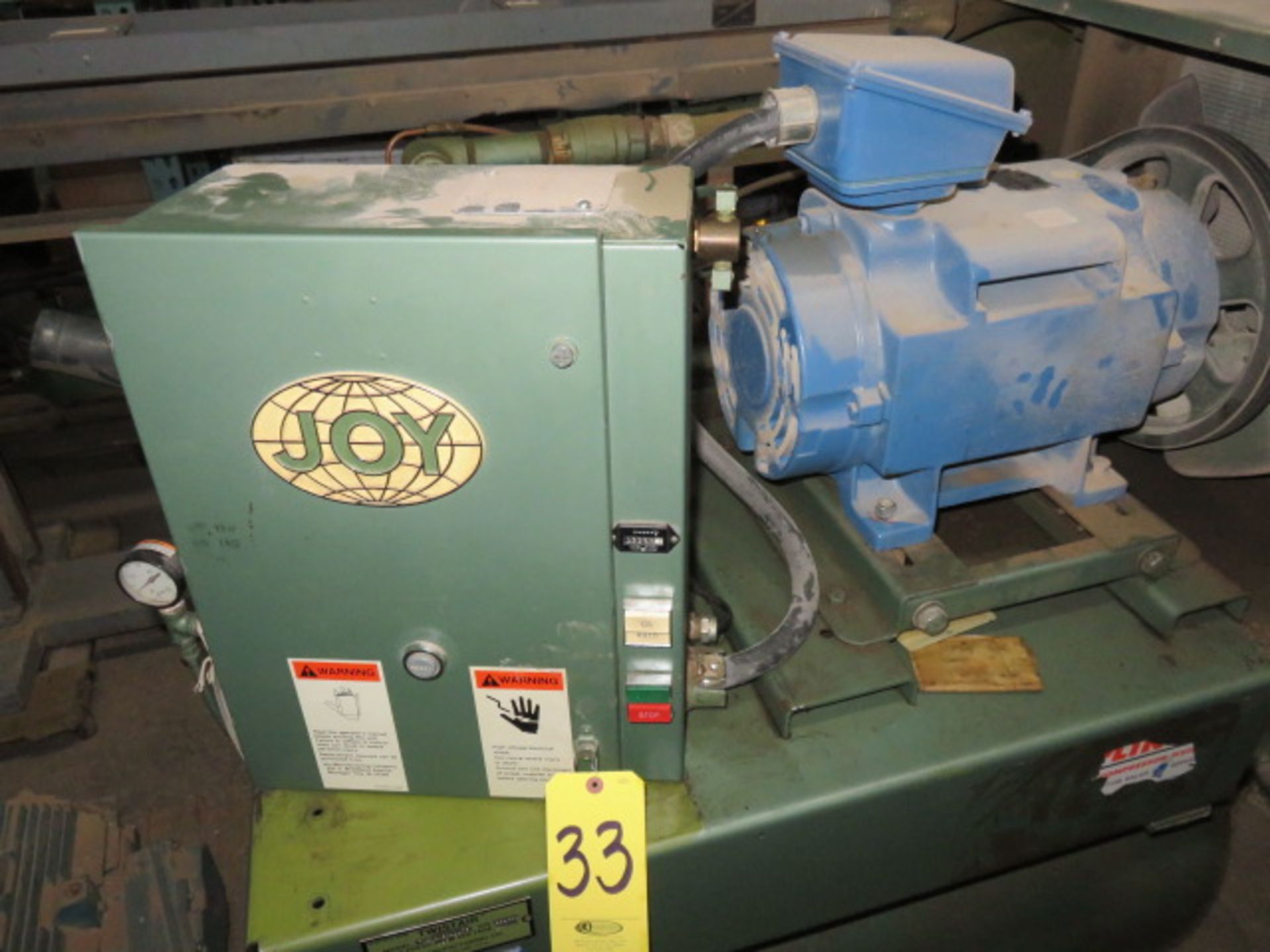 JOY TWISTAIR TA-020BA111TF 20 HP, S/N 211649, 18985 HOURS WITH HORIZONTAL STORAGE TANK - Image 3 of 4