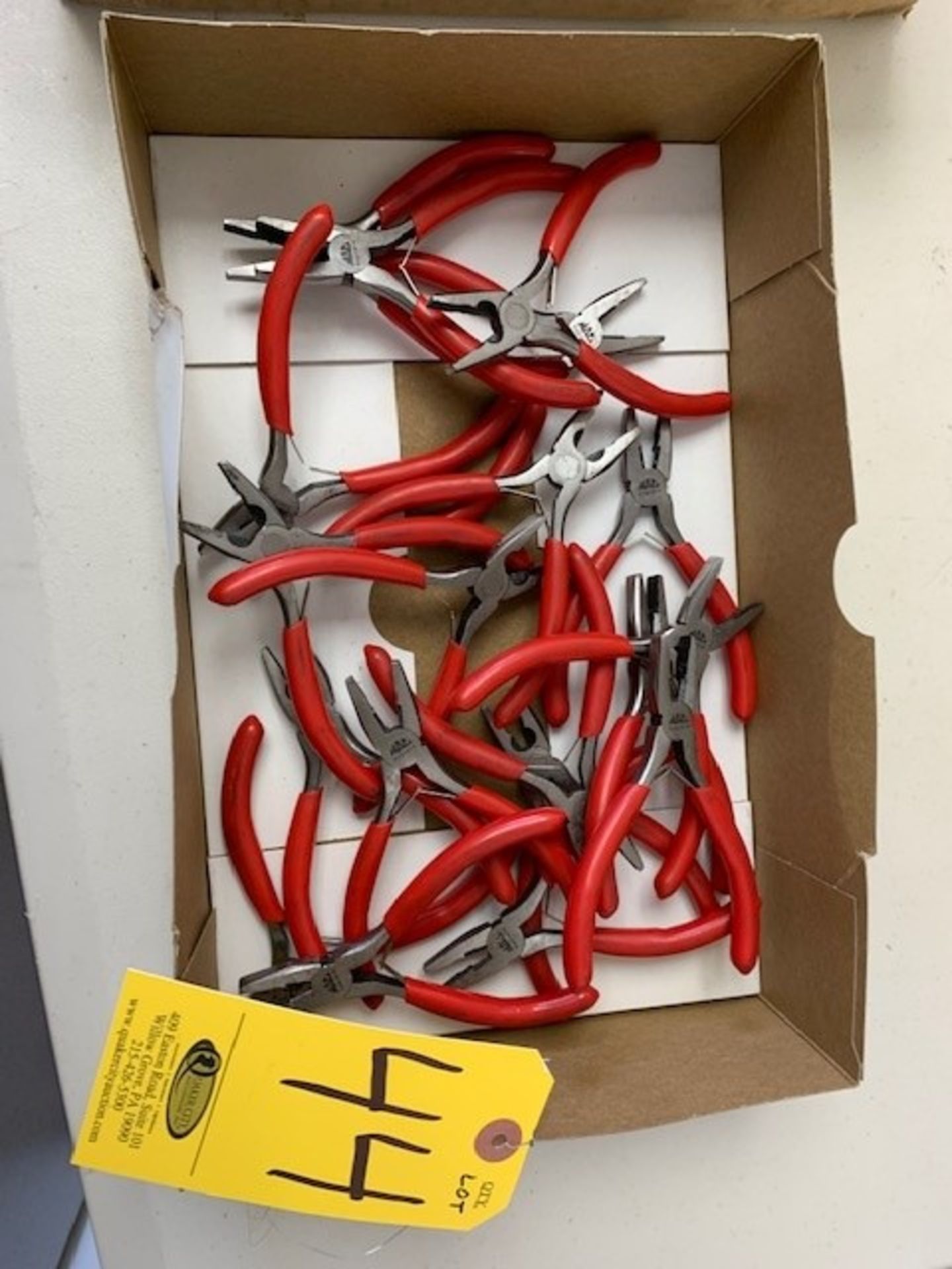 (19)SPRING LOADED NEEDLE-NOSE PLIERS-MOST NEW