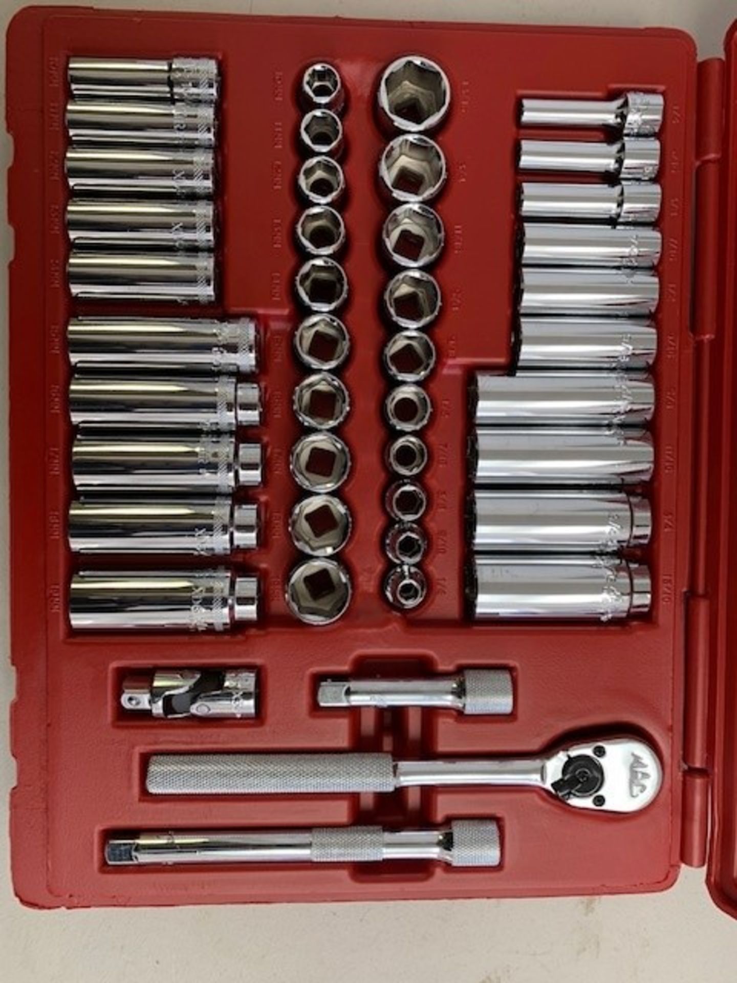 MAC 44-PC 10-19 MM & 1/4 IN.- 1-1/4 IN. SOCKET SET-NEW - Image 2 of 2