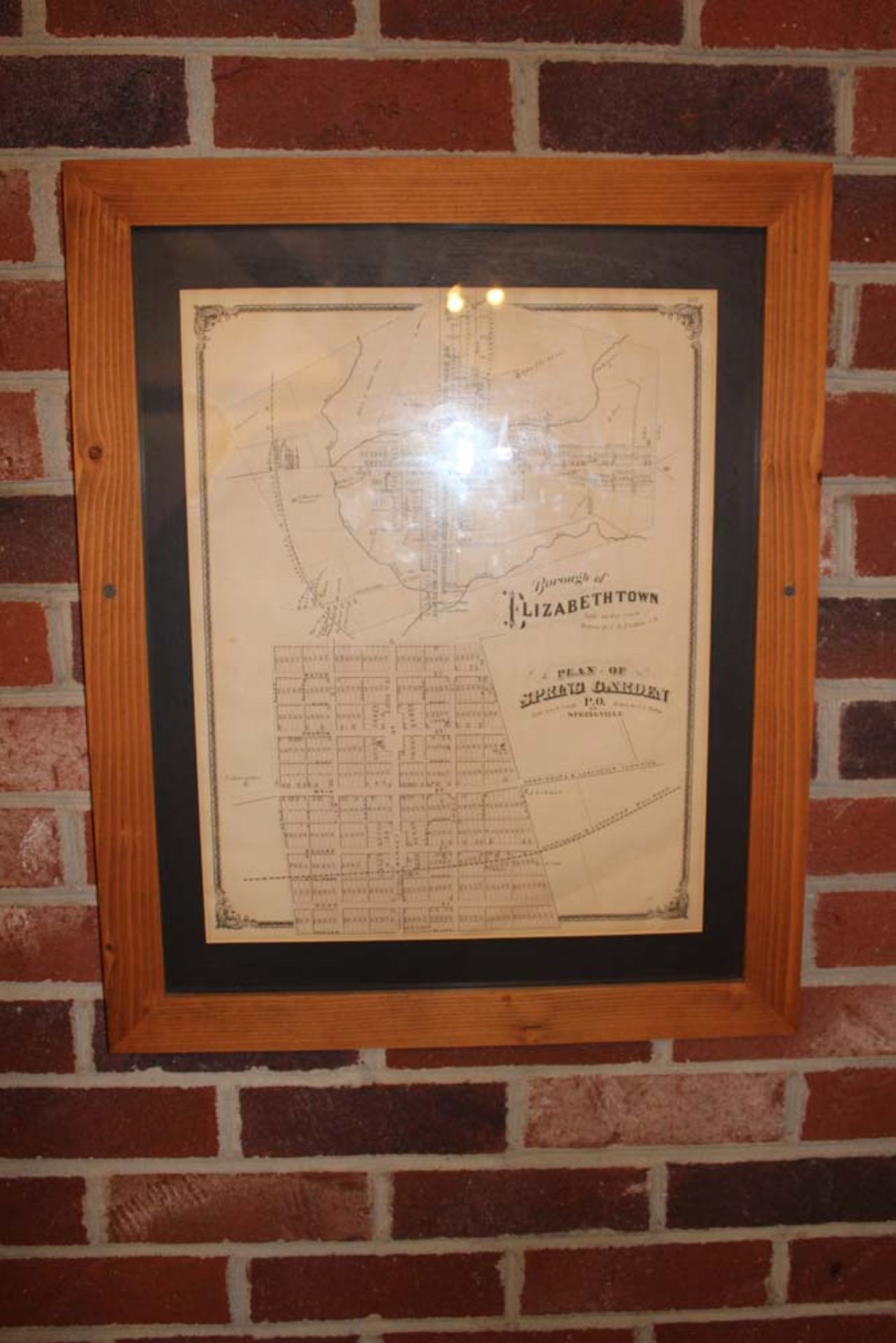 Memorabilia: Plan of Spring Garden, Golf Clubs, 1926 Elizabethtown Football Champions - Bild 2 aus 4